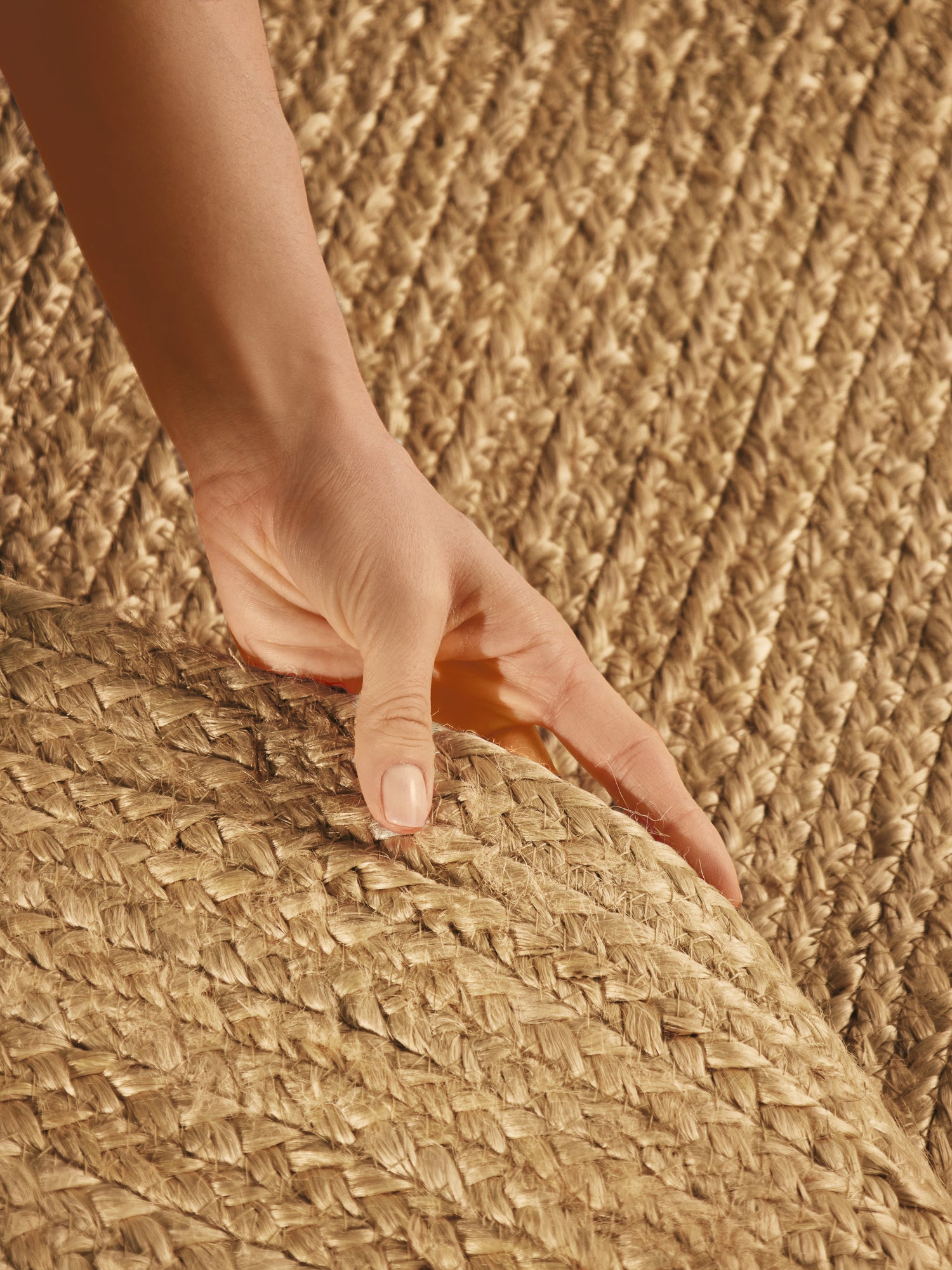 Hanse Home Jute Braided Jutematta oval Rangpur natur guld