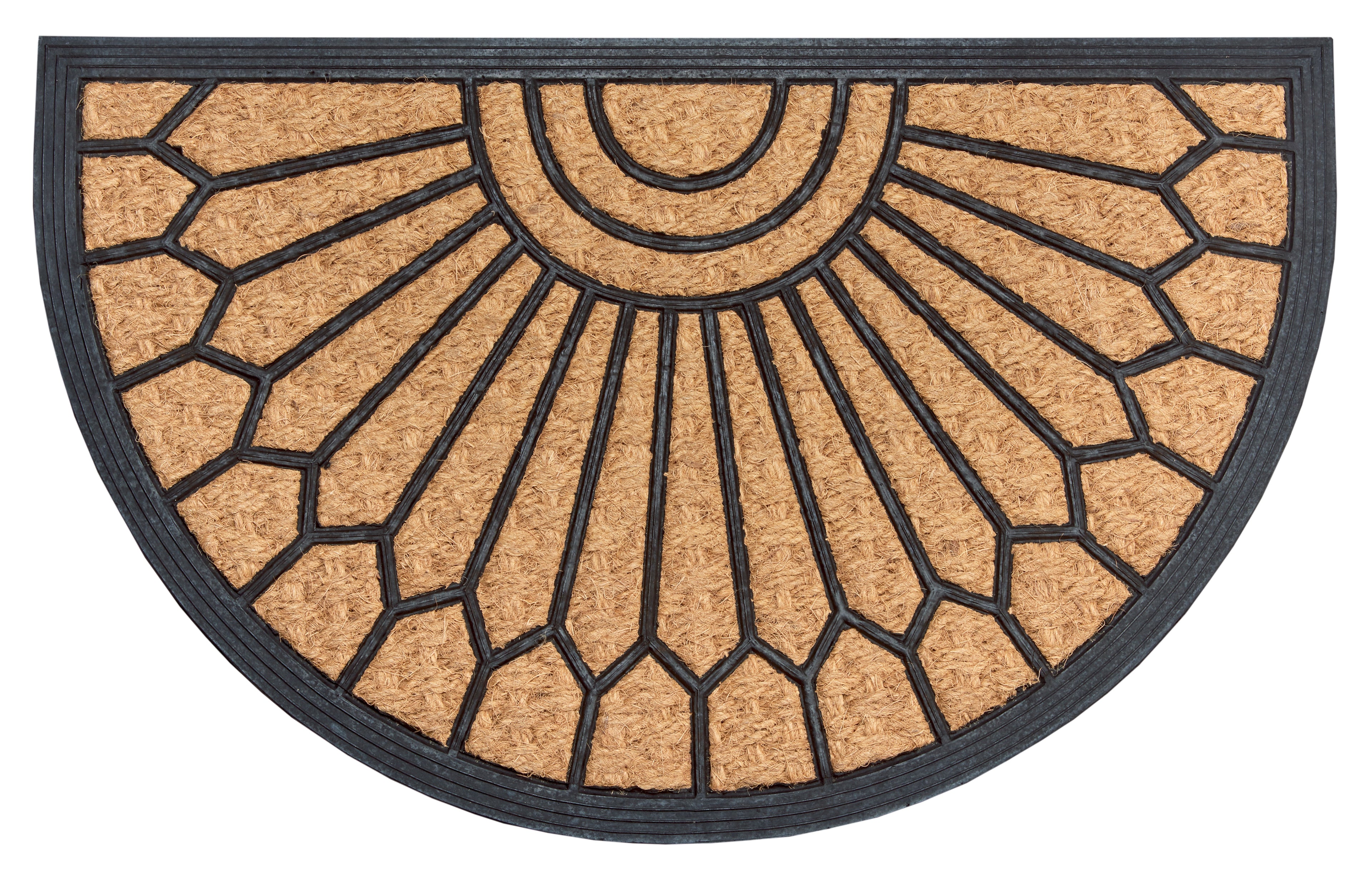 Hanse Home Mix Mats Dörrmatta Gummi-Cocos Halbrund Geometric Ornament