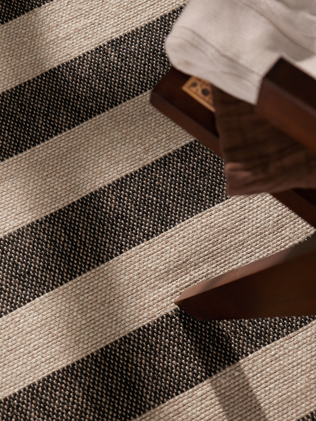 Hanse Home Handloom 1.0 Jutematta Playa natur vit svart
