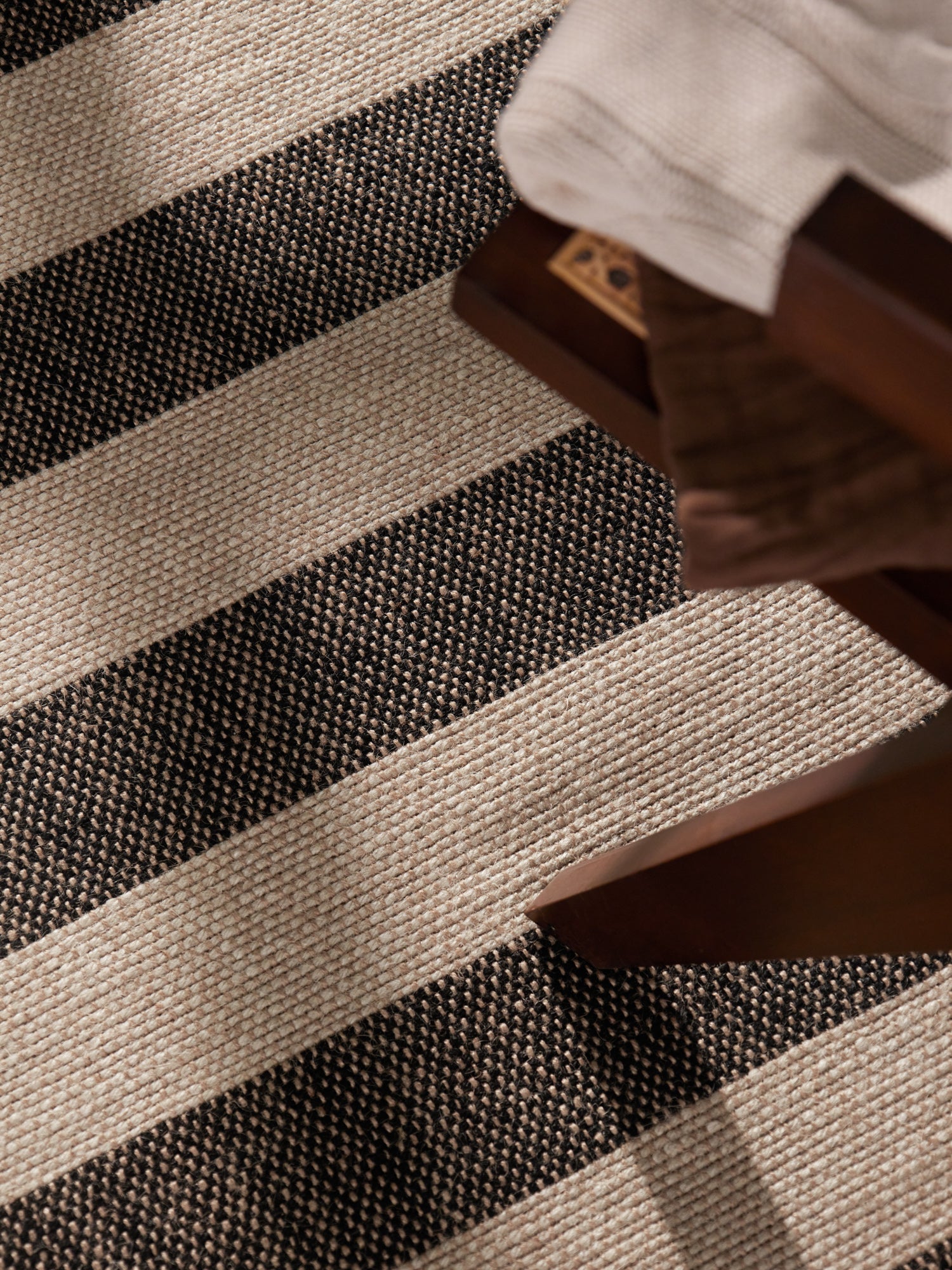 Hanse Home Handloom 1.0 Jutematta Playa natur vit svart