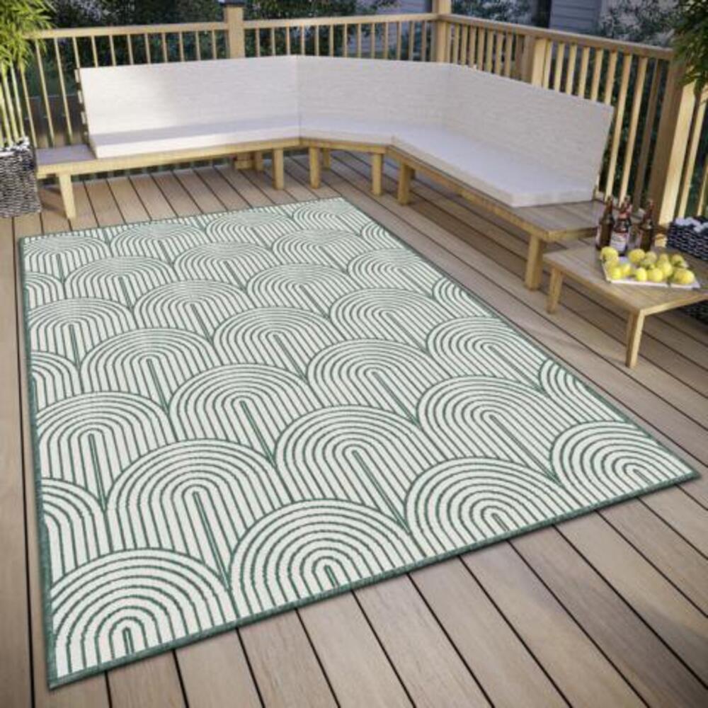 Hanse Home Flatweave Vändbar inom- och utomhusmatta Pangli grön