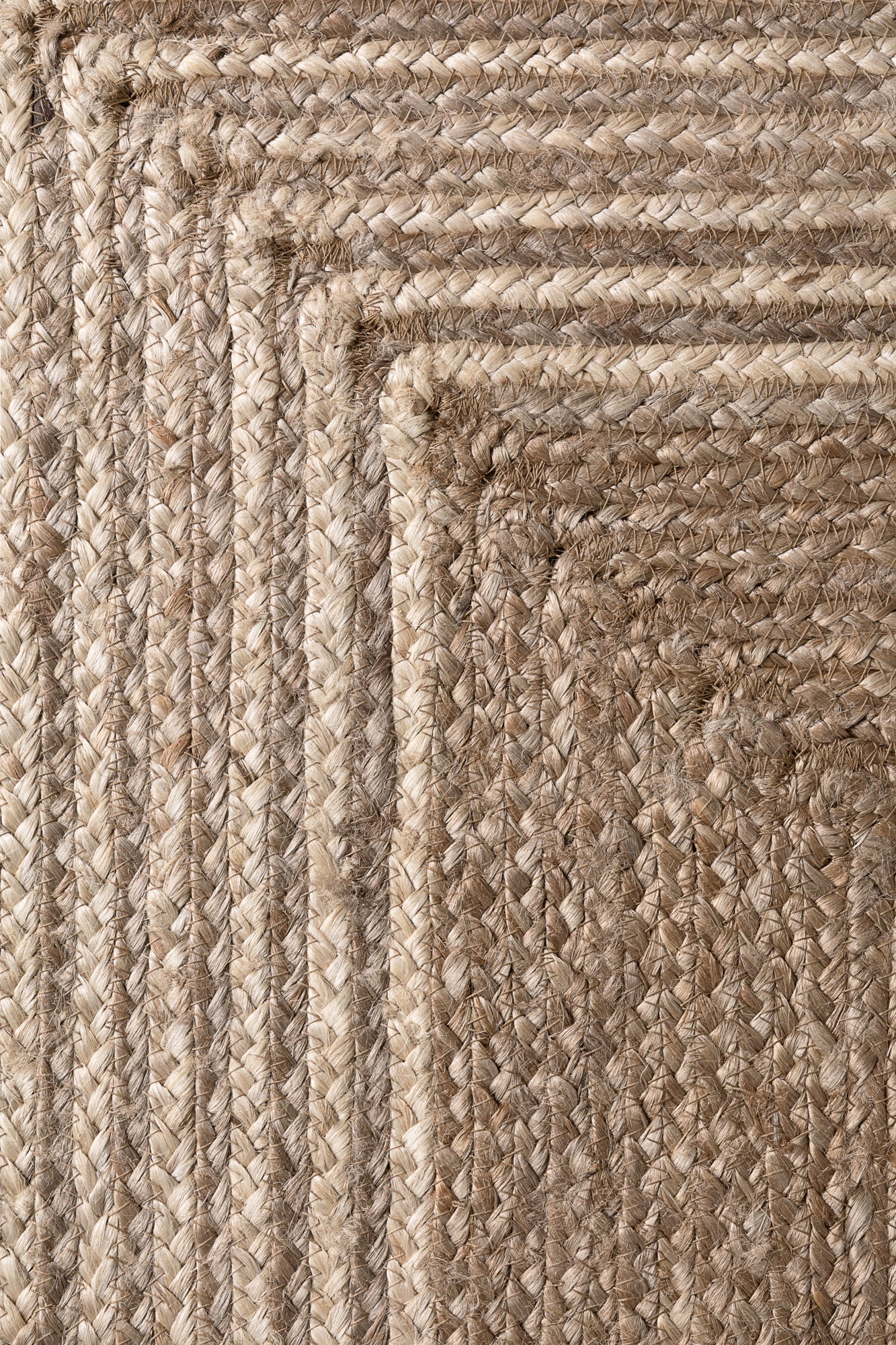 Hanse Home Juno Jutematta Juno Line natur vit Brown