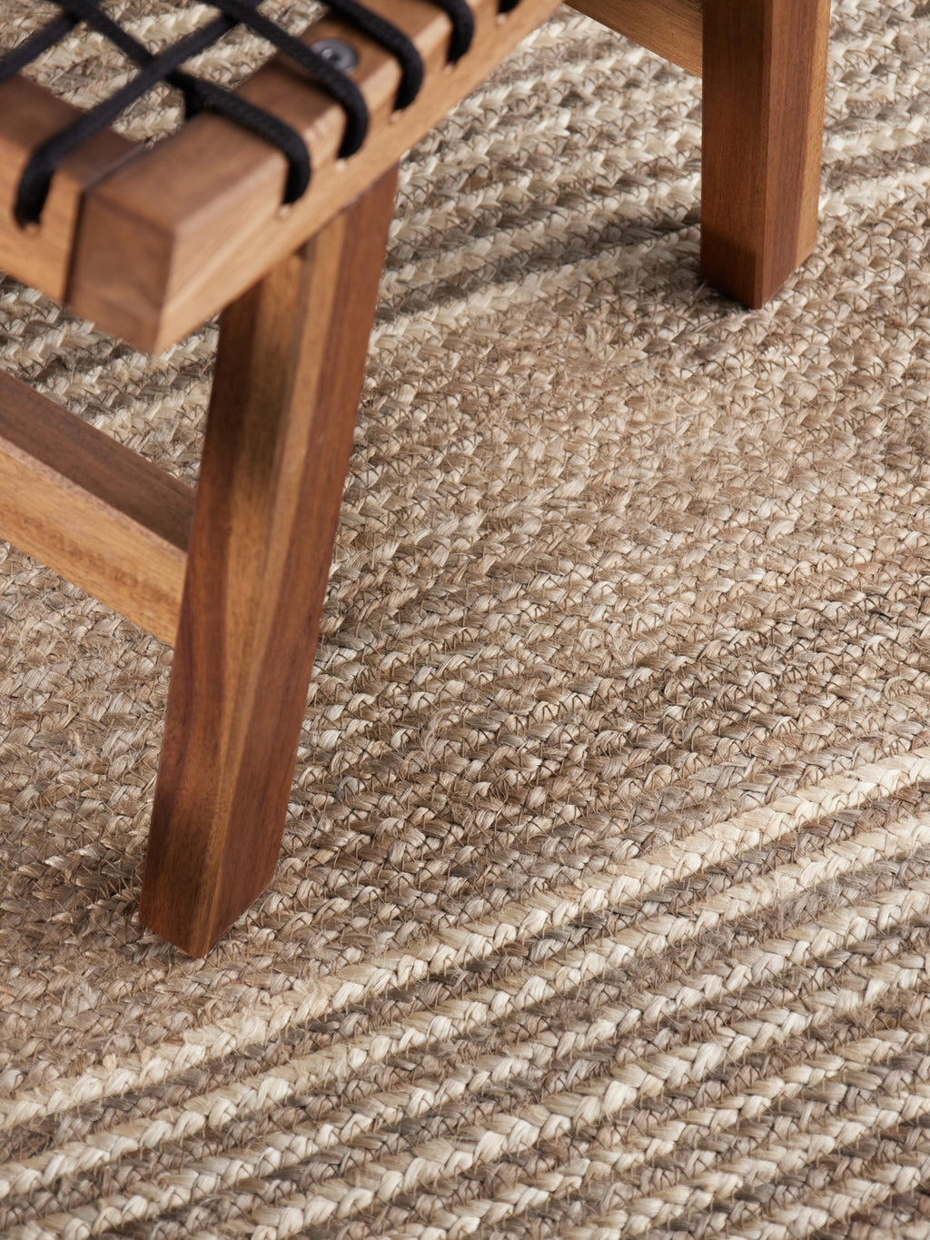 Hanse Home Juno Jutematta Juno Line natur vit Brown