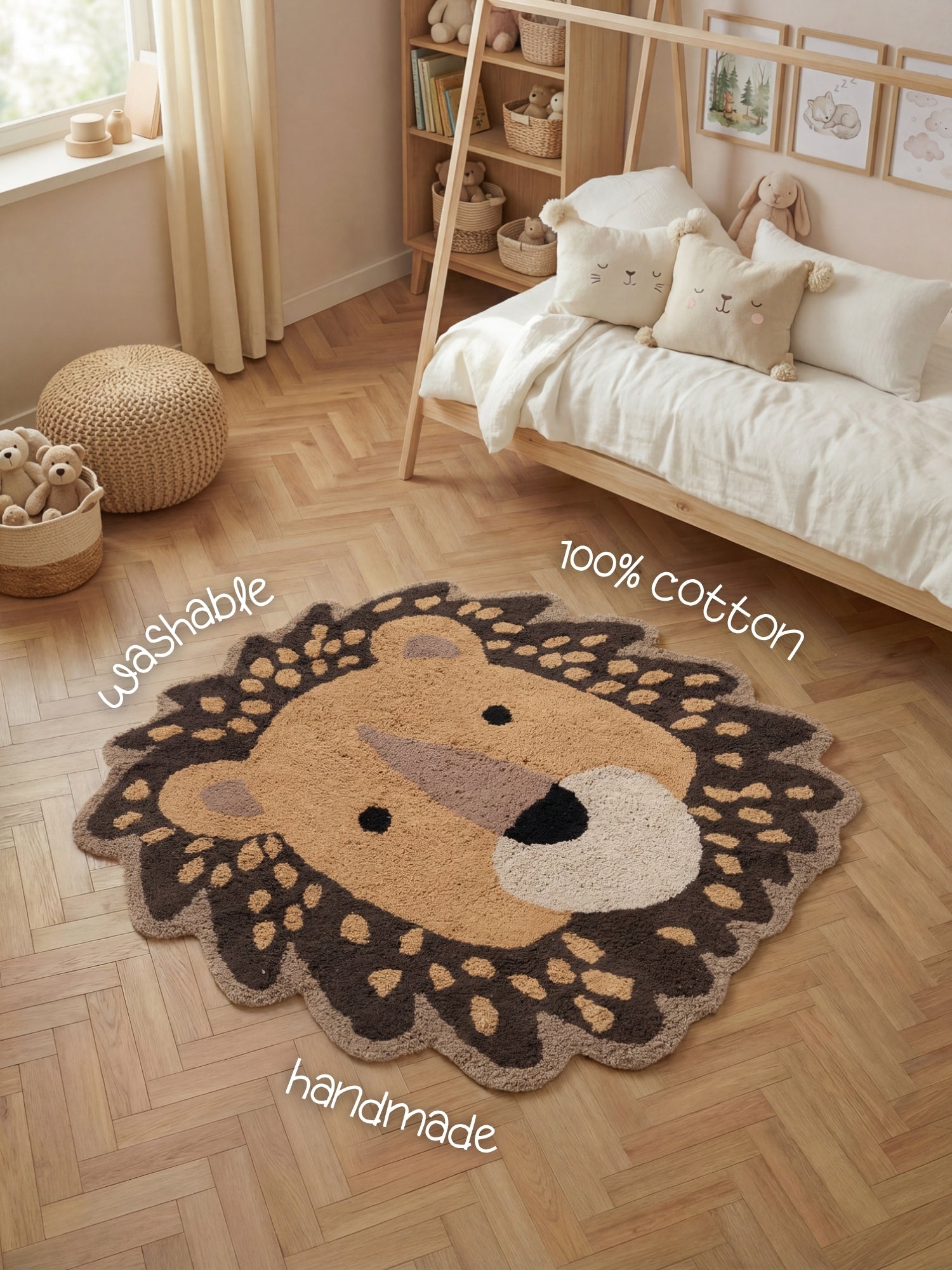 Hanse Home Snuggle Barnmatta Roary brun flerfärgad