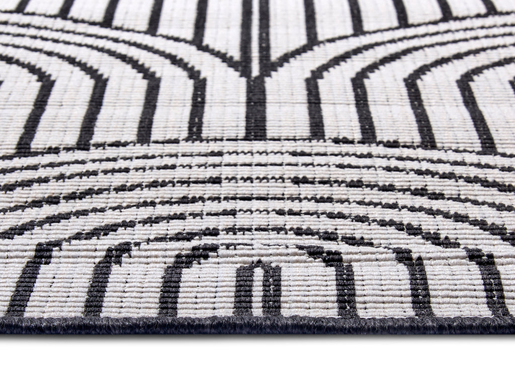 Hanse Home Flatweave Vändbar inom- och utomhusmatta Pangli svart
