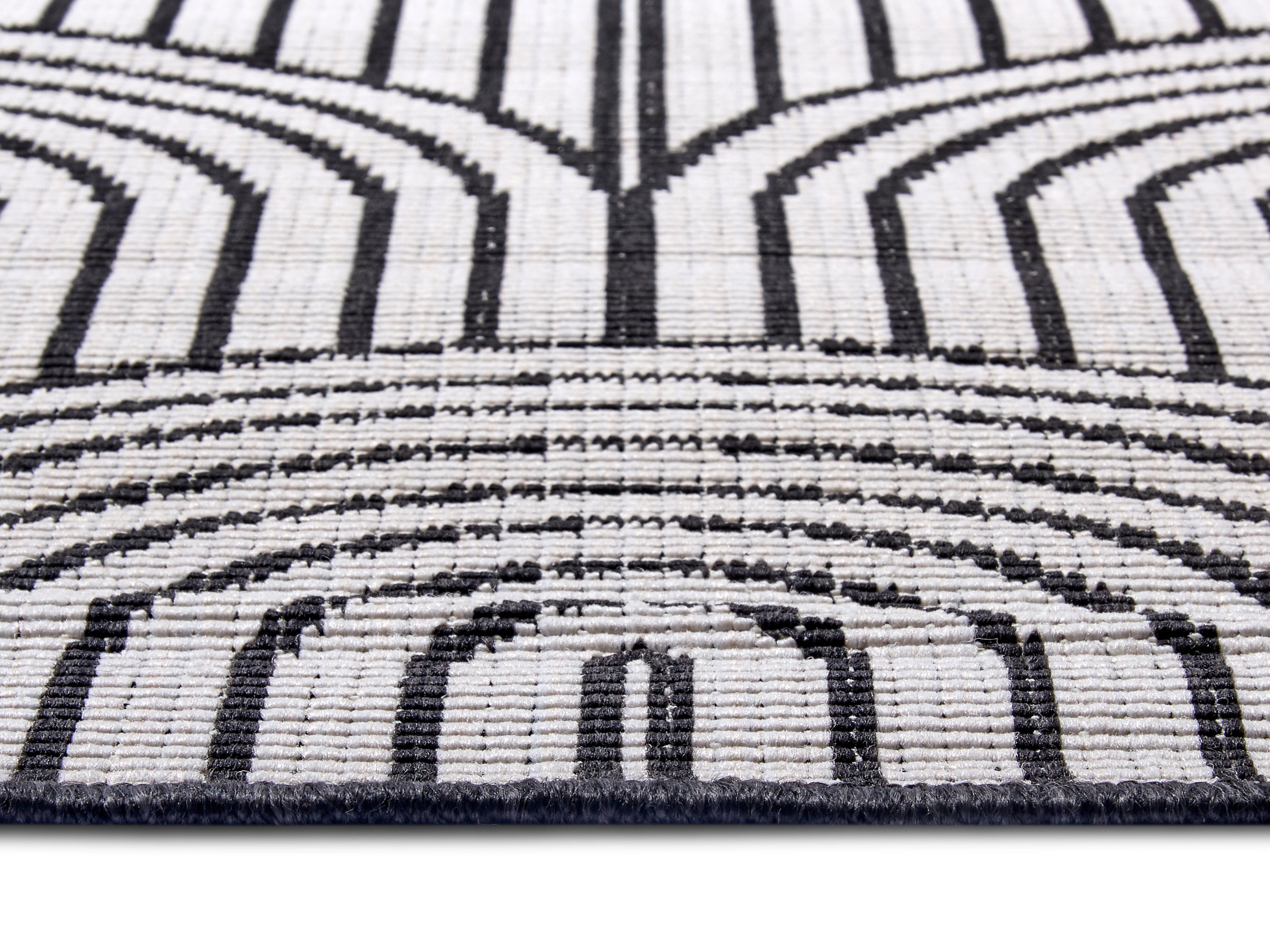 Hanse Home Flatweave Vändbar inom- och utomhusmatta Pangli svart