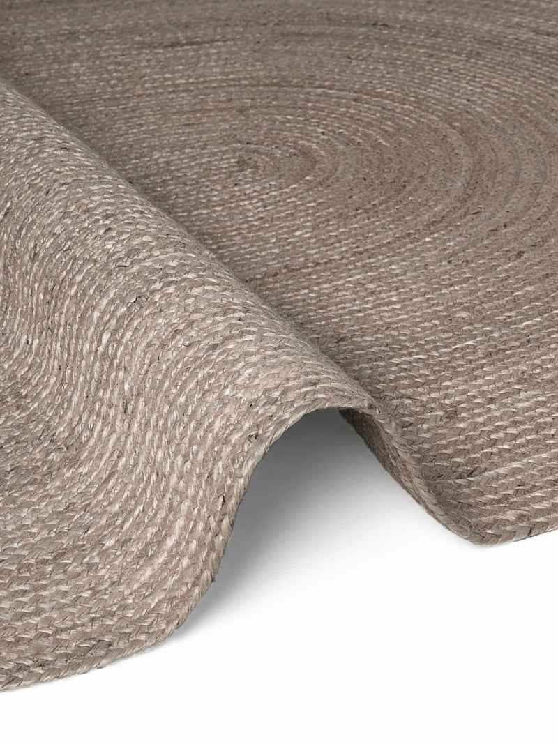 Hanse Home Jute Braided Jutematta oval Rangpur natur grå brun