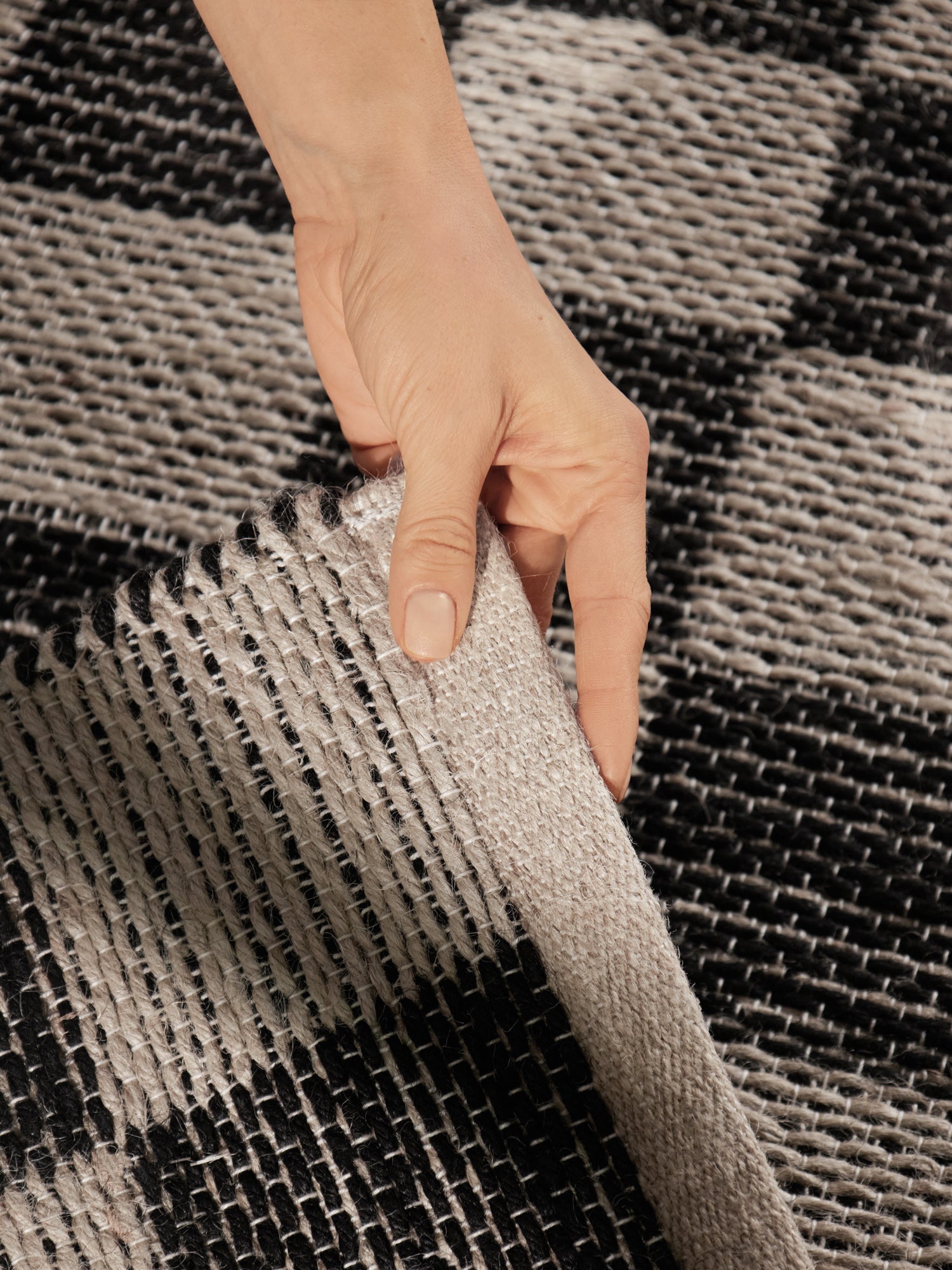 Hanse Home Handloom 1.0 Jutematta Rex natur vit svart