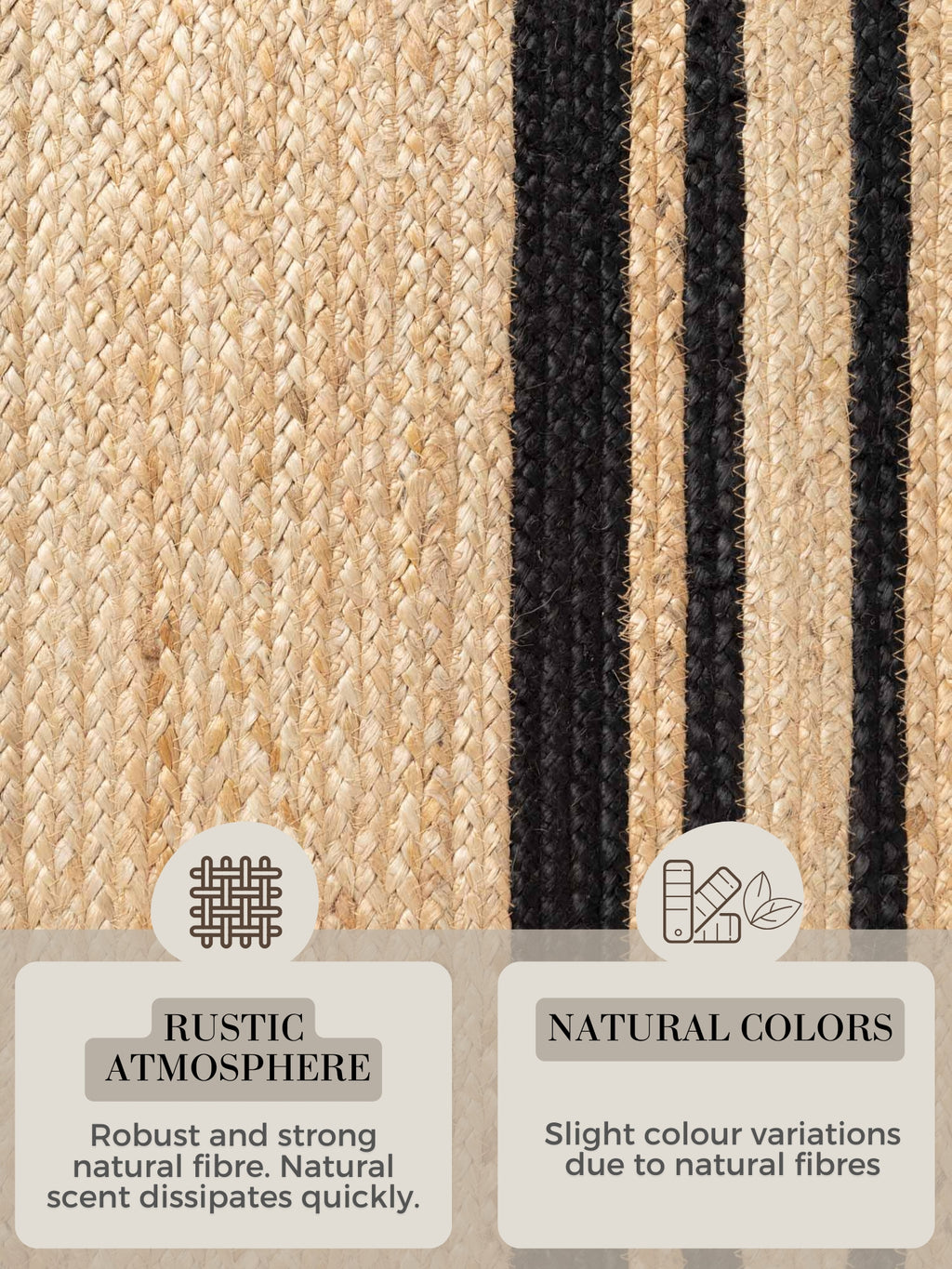 Hanse Home Looma Jutematta Looma natur guld svart