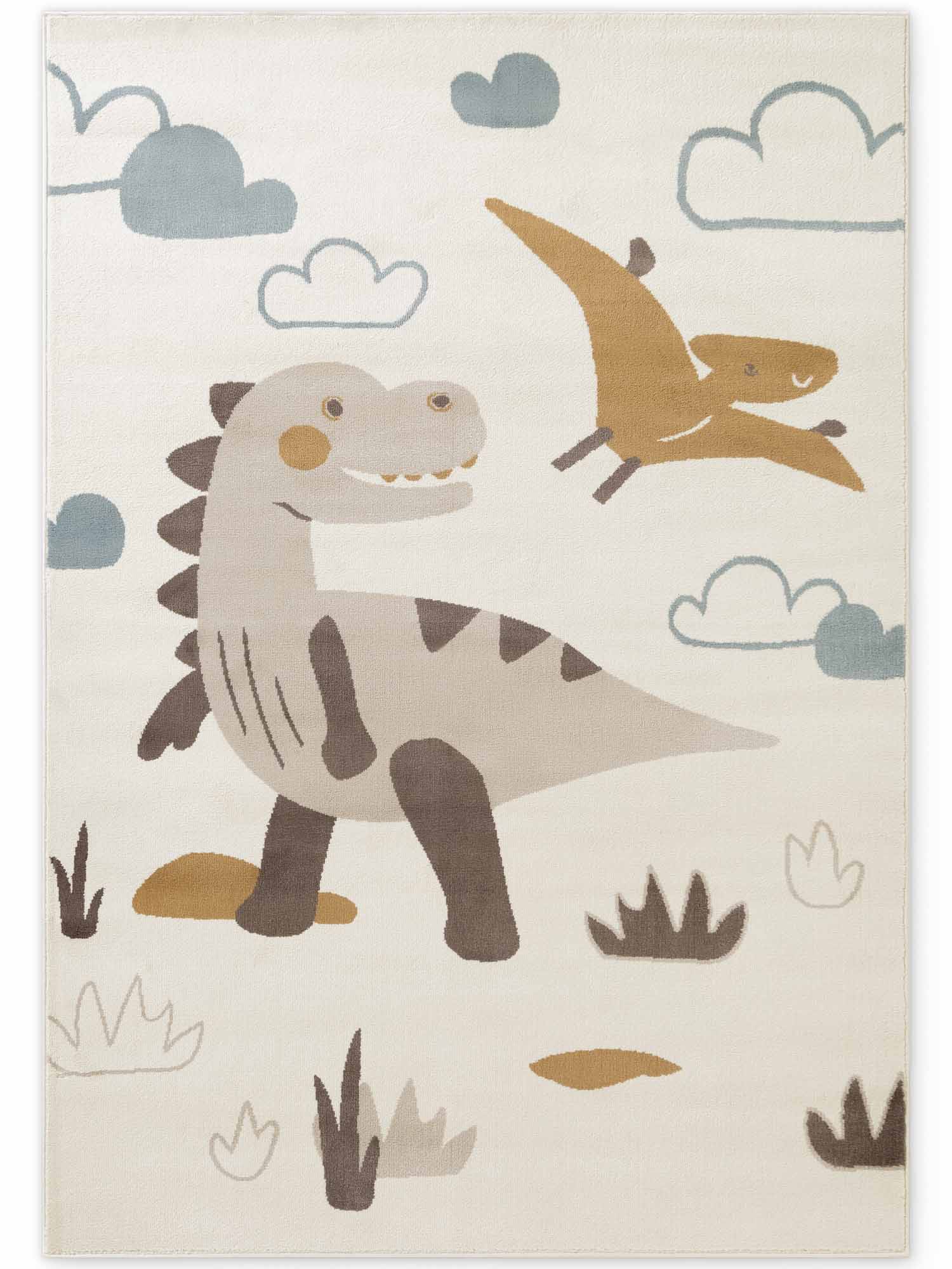 Hanse Home Adventures Barnmatta Dino creme flerfärgad