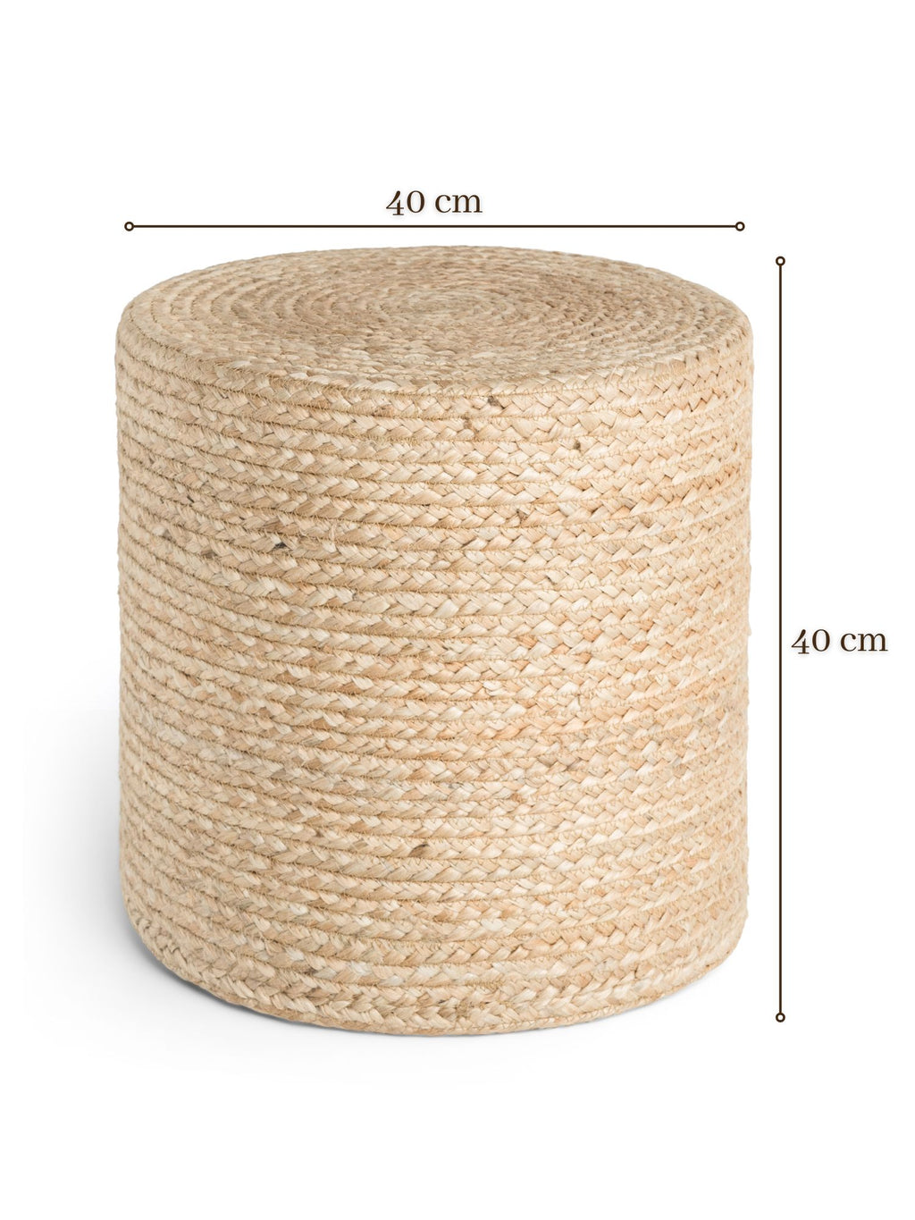 Hanse Home Looma Jutepuff Looma natur guld