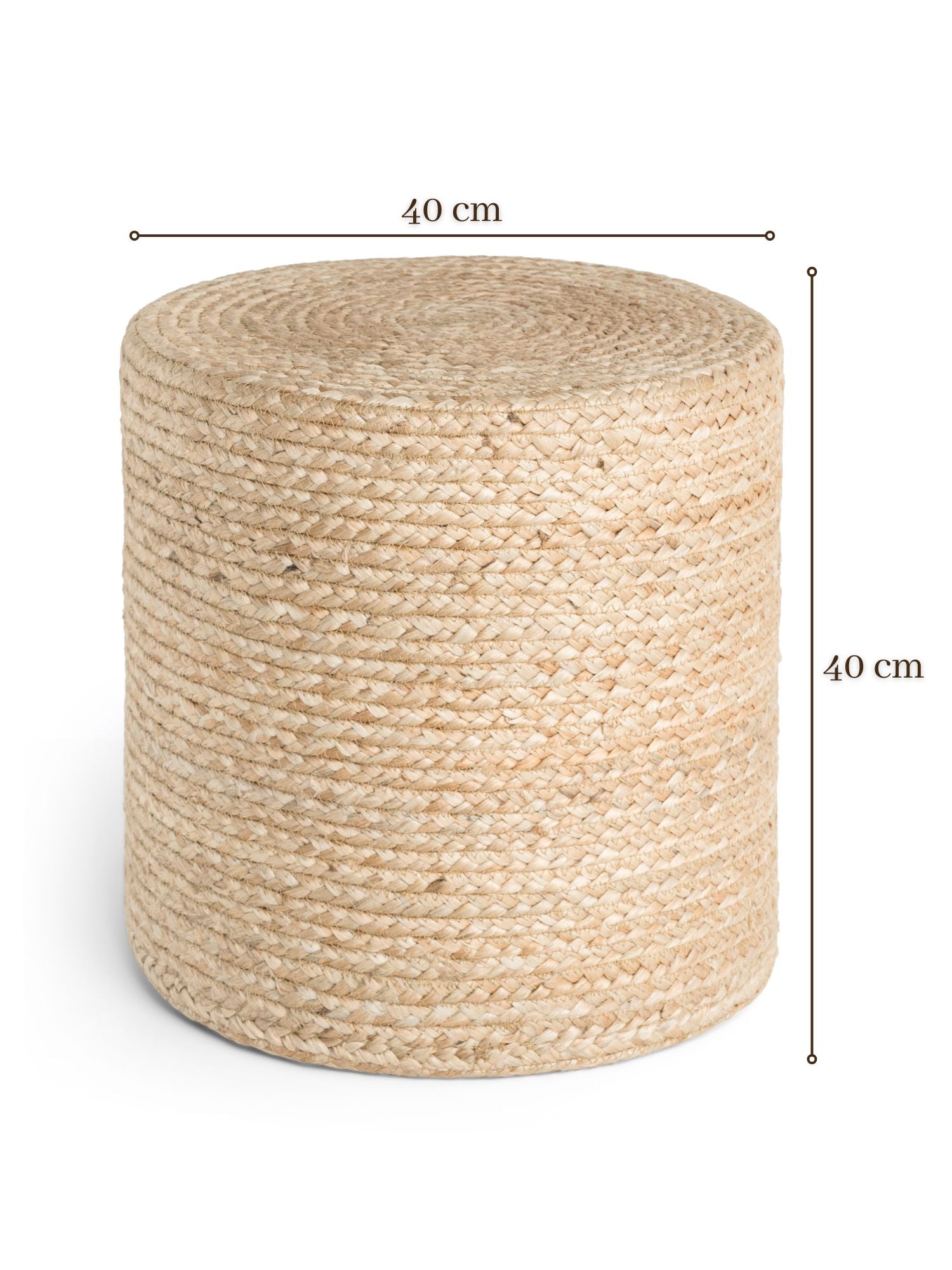 Hanse Home Looma Jutepuff Looma natur guld