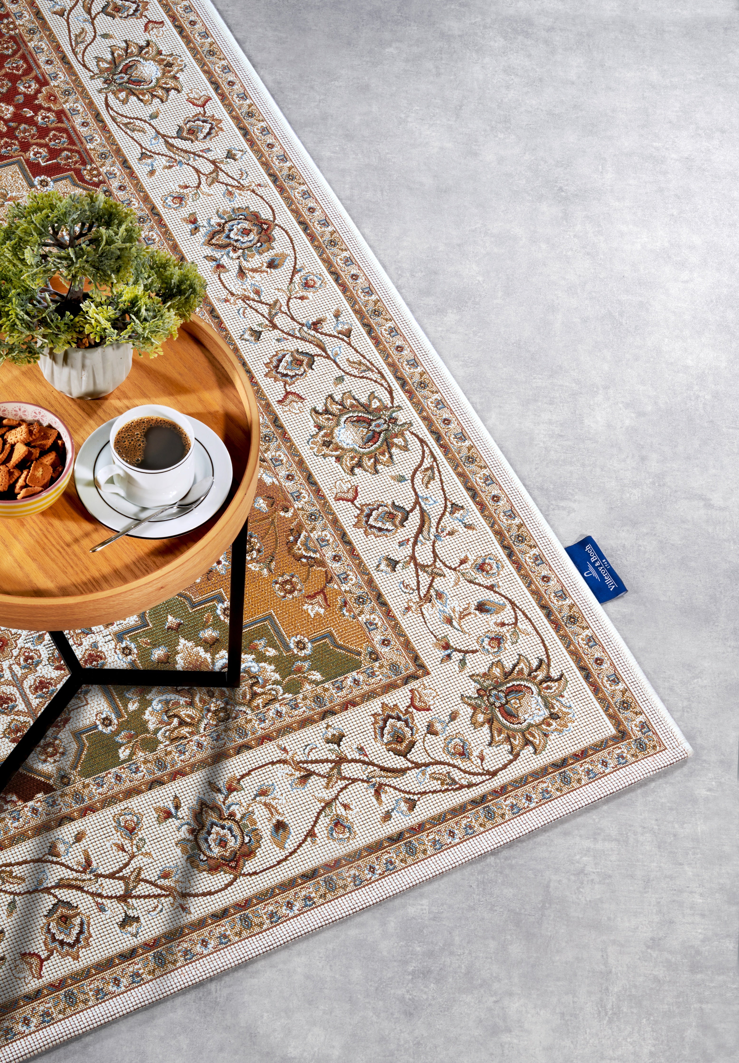Villeroy & Boch 1767 Inom- och utomhusmatta Pierre creme flerfärgad