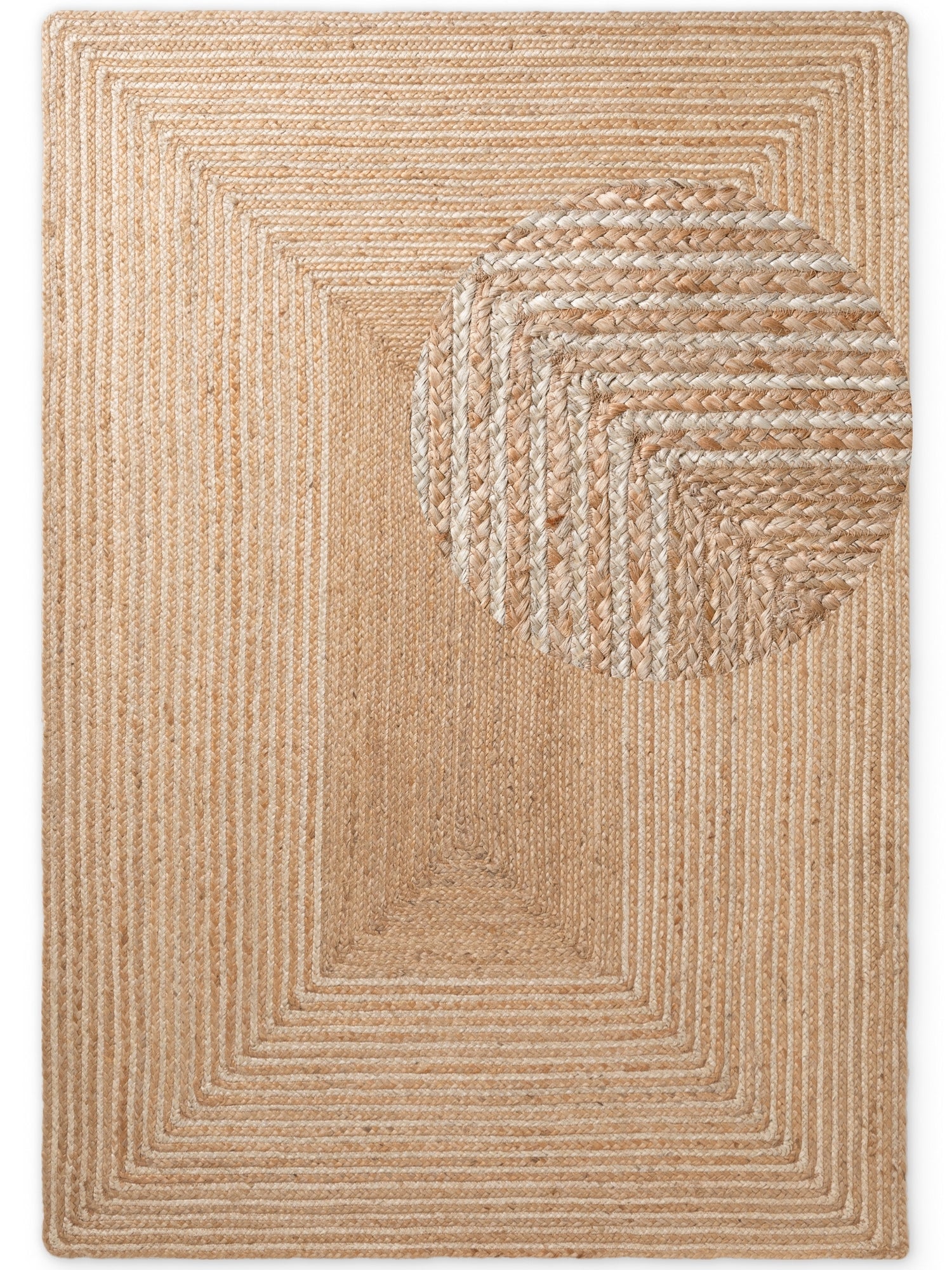 Hanse Home Juno Jutematta Juno Line natur vit guld