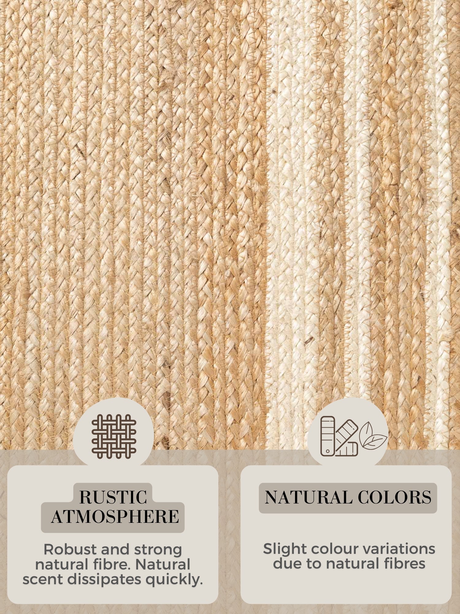Hanse Home Looma Jutematta Looma natur guld elfenben