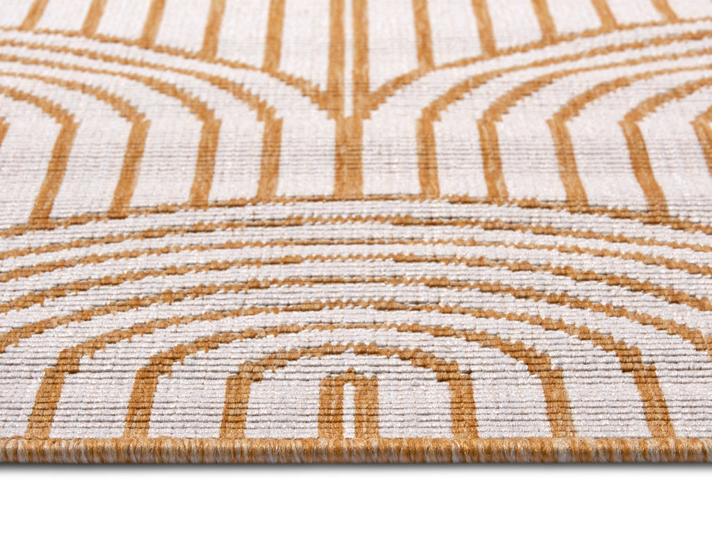 Hanse Home Flatweave Vändbar inom- och utomhusmatta Pangli ockra