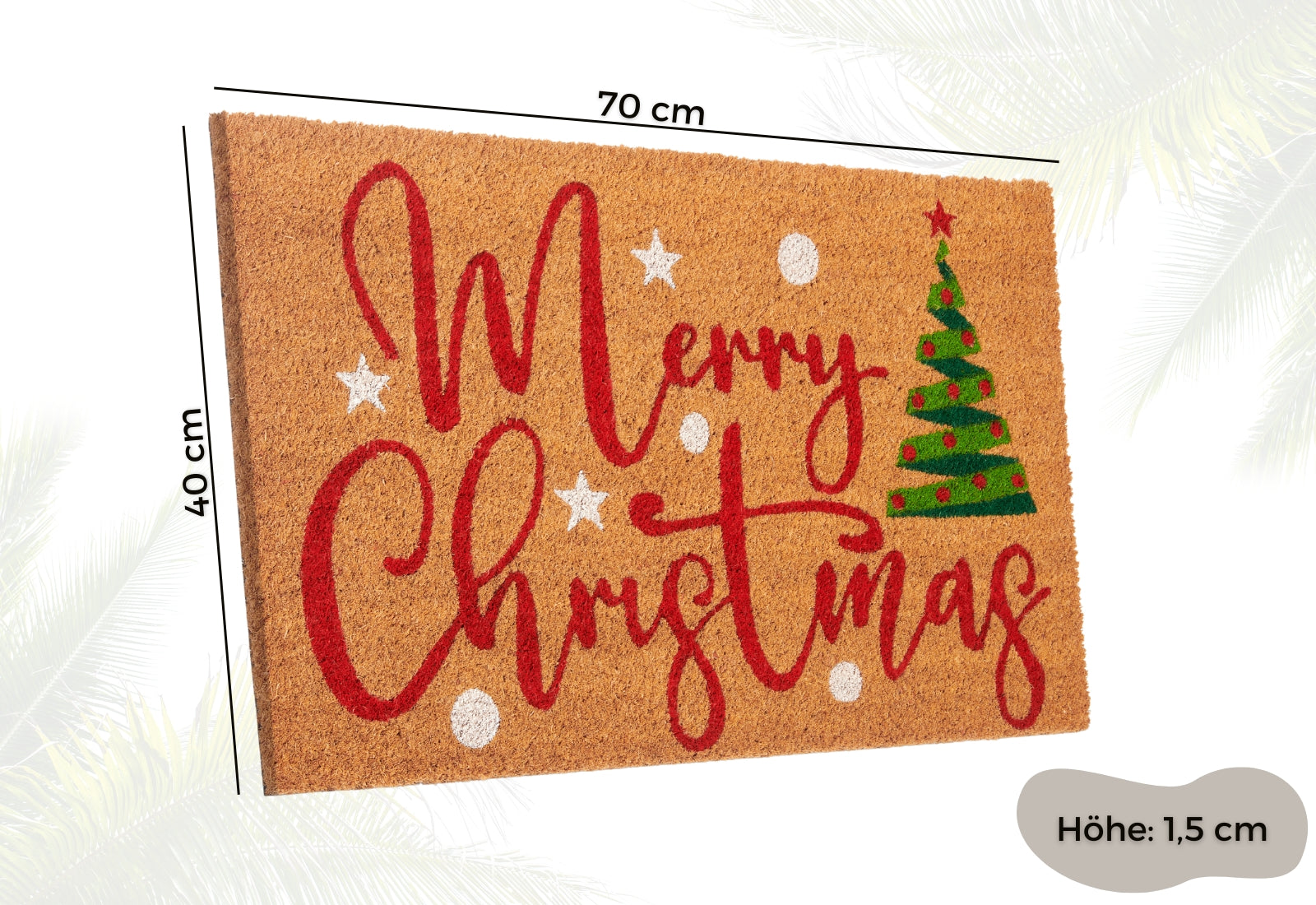 Hanse Home Mix Mats Dörrmatta kokos Merry Christmas Tree