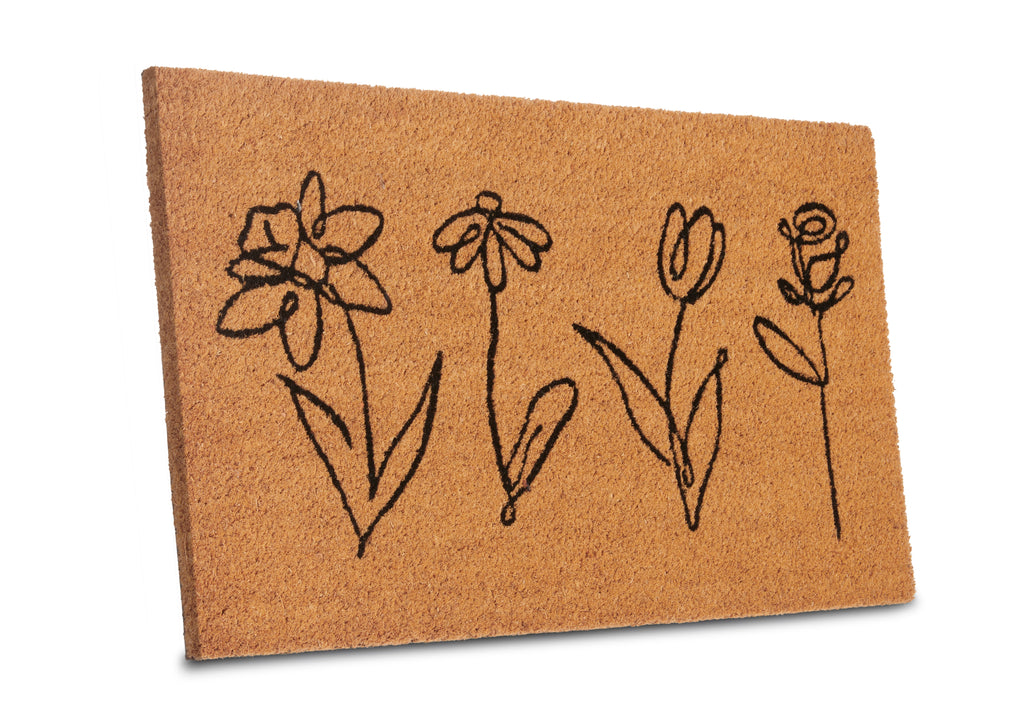Hanse Home Mix Mats Dörrmatta kokos Line-Art Flowers