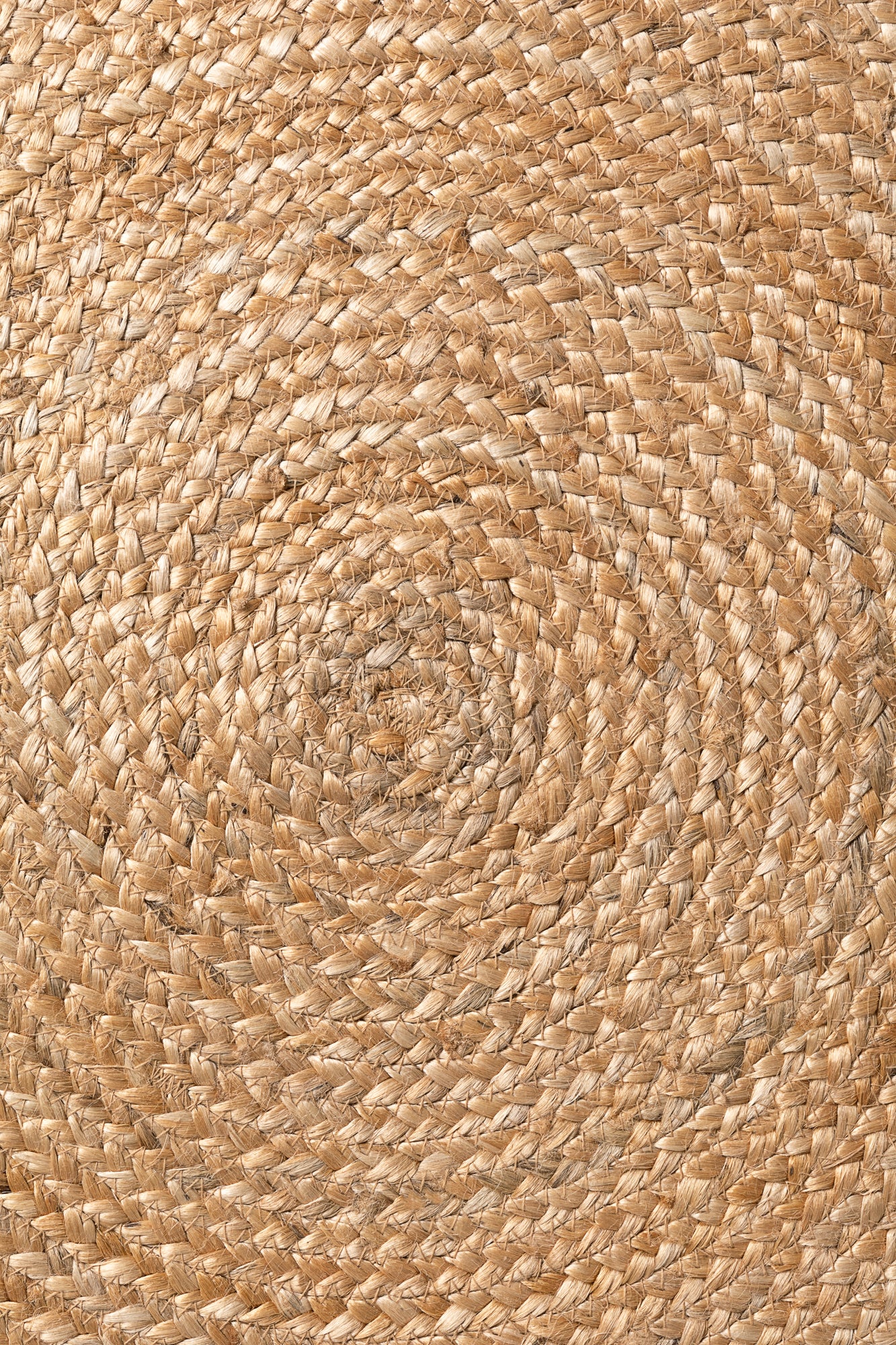 Hanse Home Jute Braided Jutematta rund Nuru natur guld