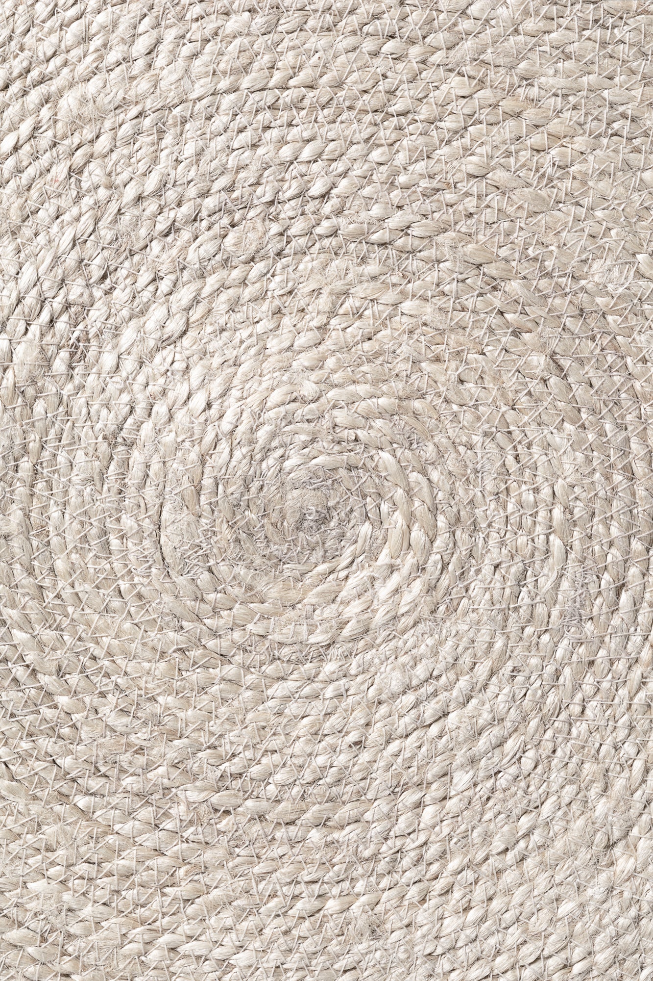 Hanse Home Jute Braided Jutematta rund Lina natur elfenben svart
