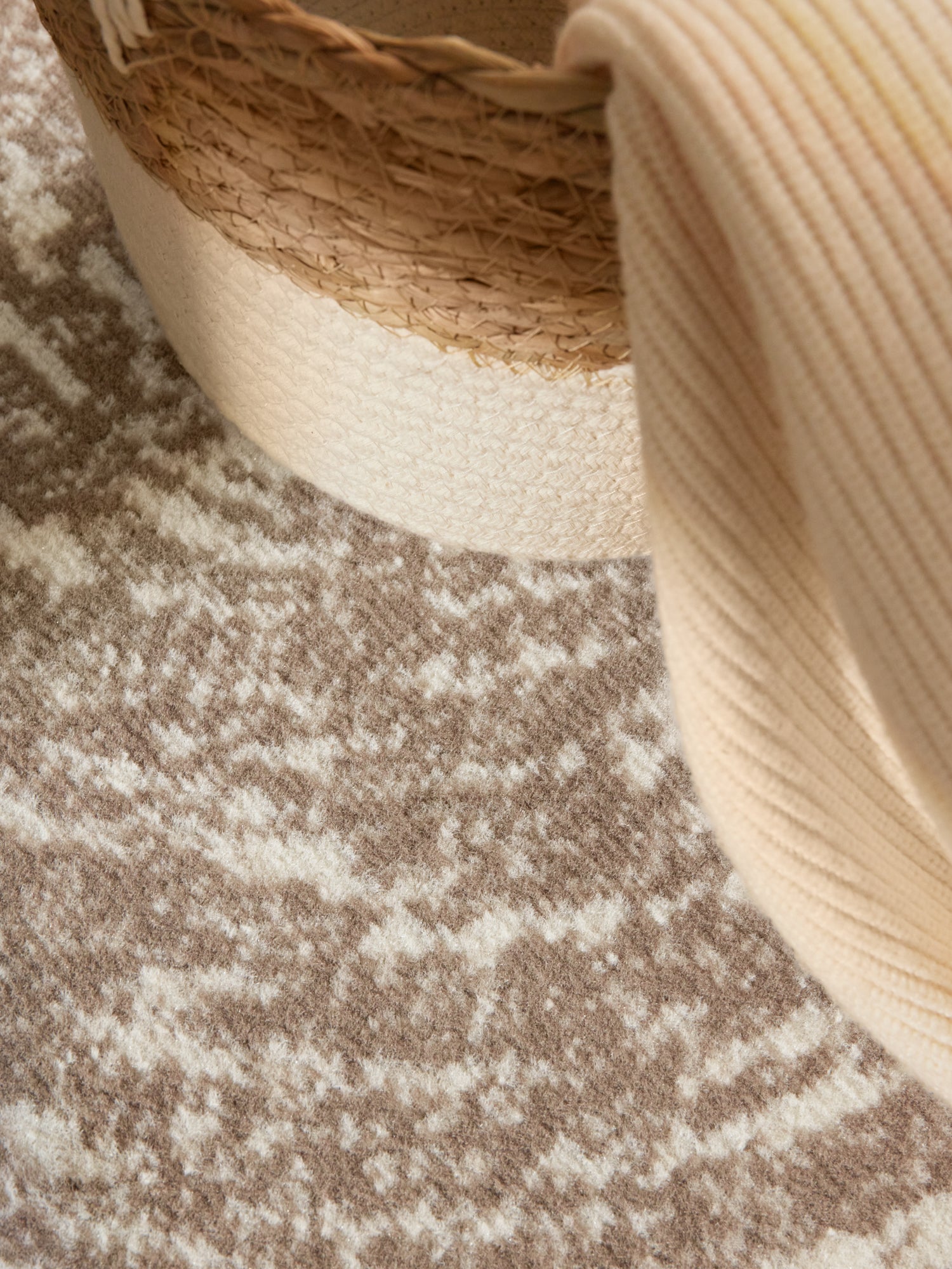 Hanse Home Gloria Kortluggsmatta rund Cavallo creme beige
