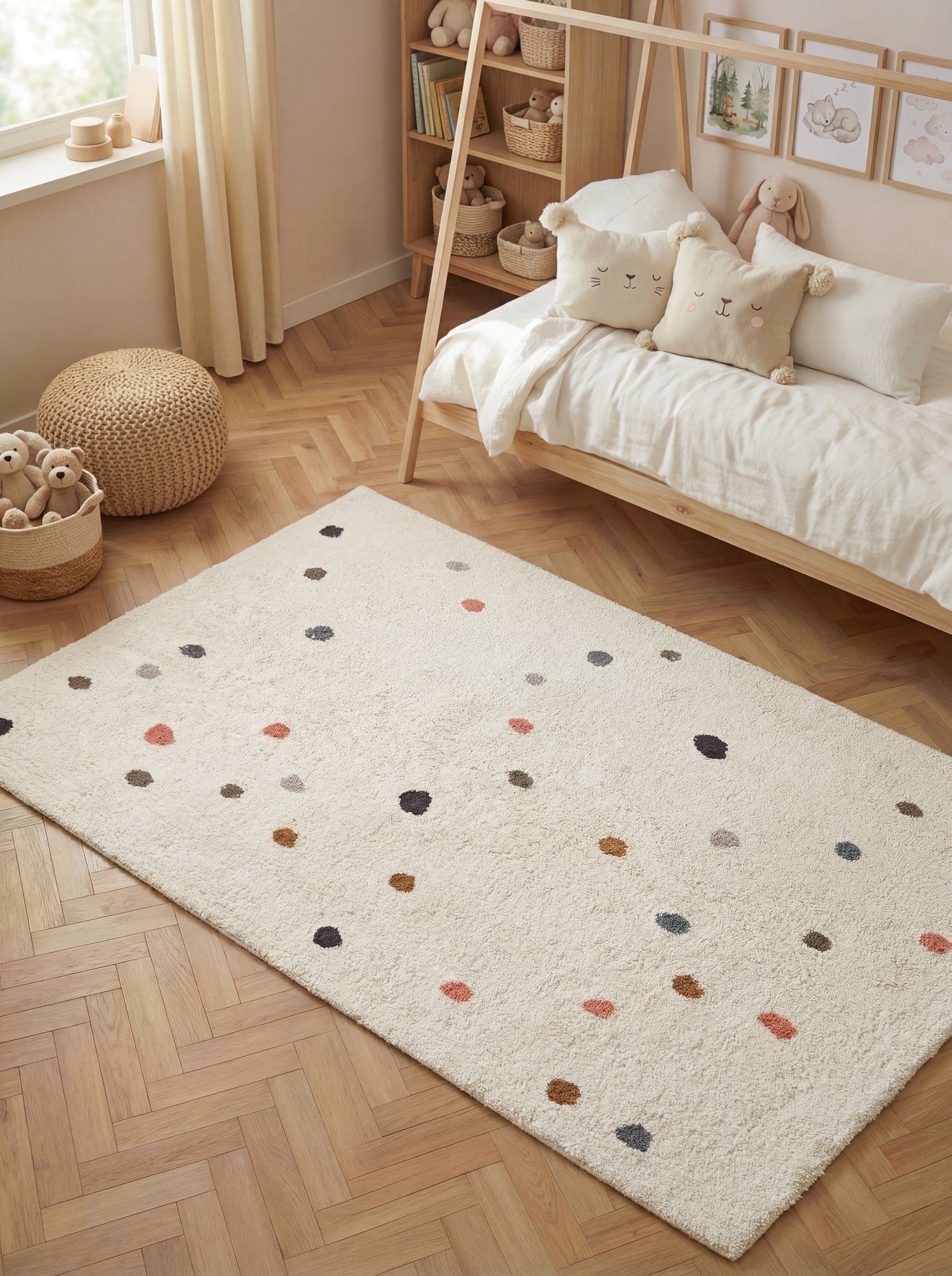Hanse Home Snuggle Barnmatta Pippo creme flerfärgad