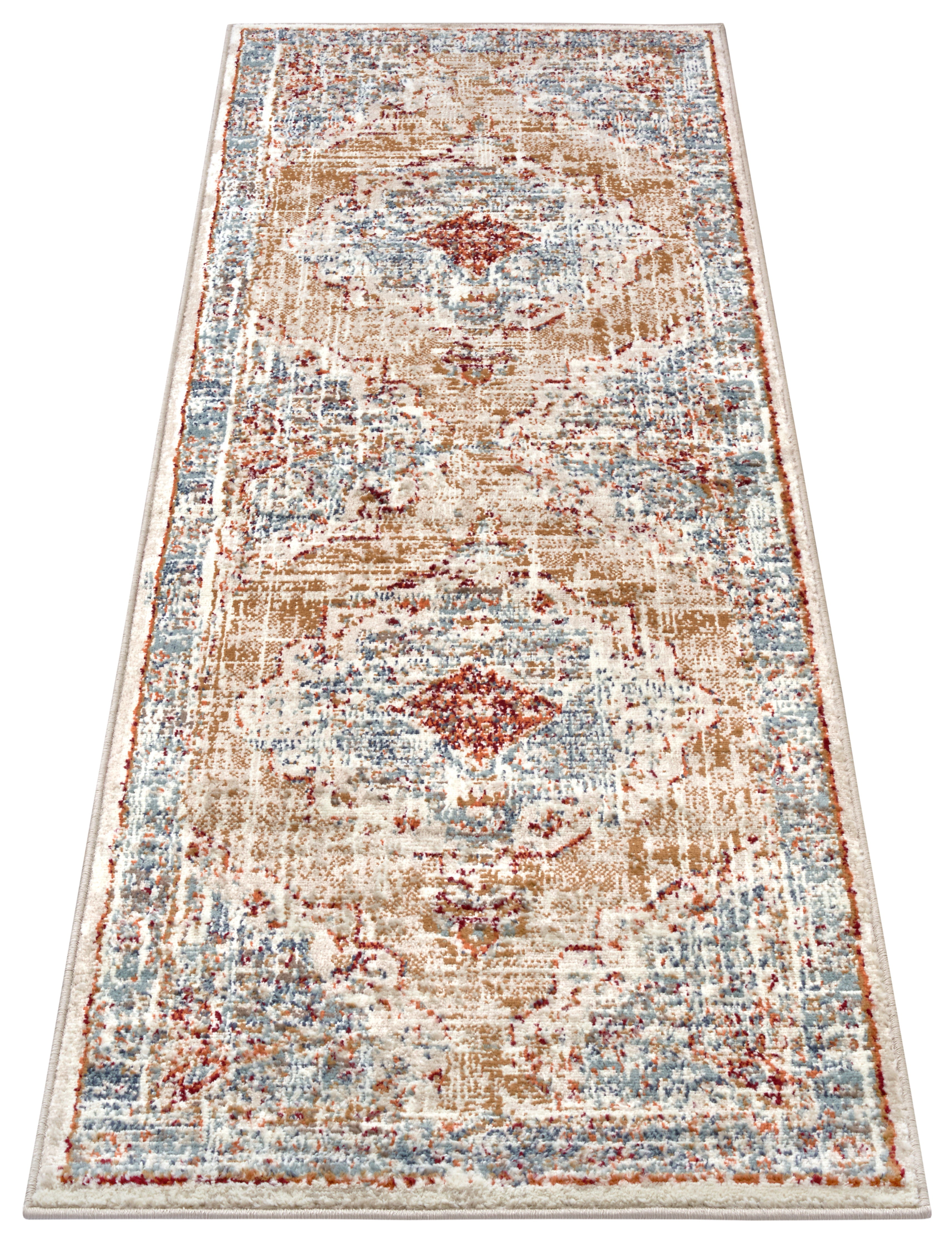 Hanse Home Kortluggsmatta Strozzi beige blå flerfärgad