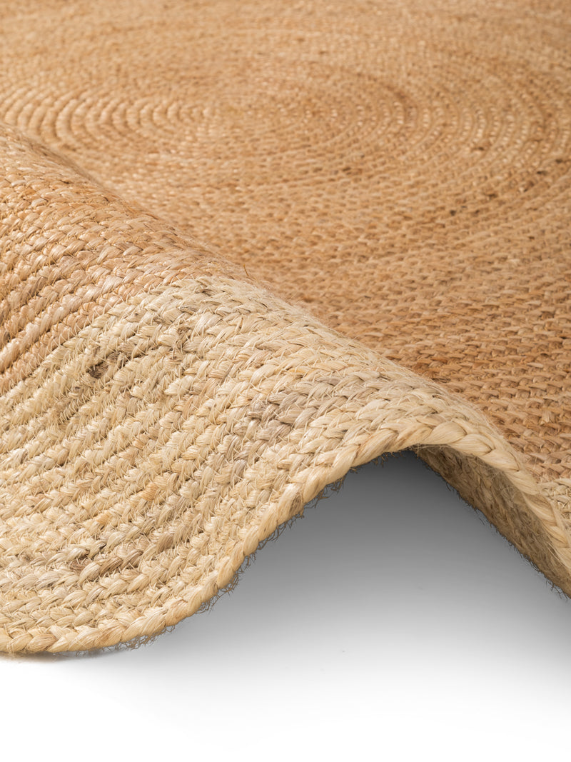 Hanse Home Looma Jutematta rund Looma natur guld elfenben
