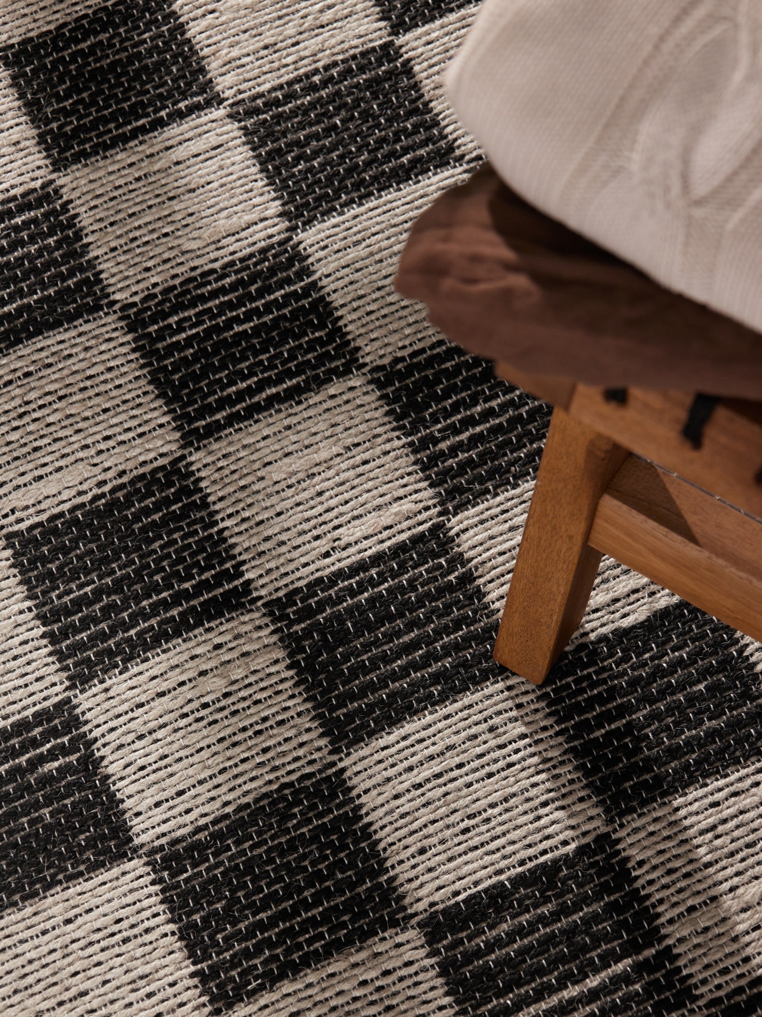 Hanse Home Handloom 1.0 Jutematta Rex natur vit svart