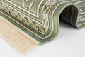 Orientalisk sammetsmatta med fransar Antik Flowers