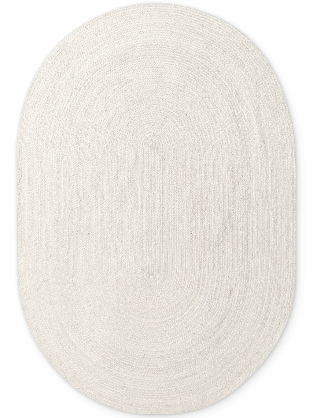 Hanse Home Jute Braided Jutematta oval Rangpur vit