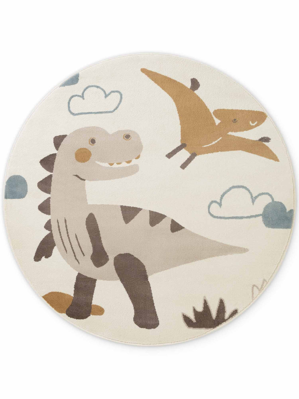 Hanse Home Adventures Barnmatta Dino creme flerfärgad