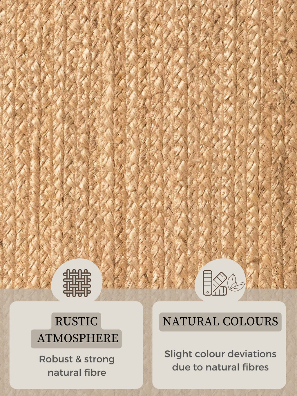 Hanse Home Jute Braided Jutematta oval Rangpur natur guld