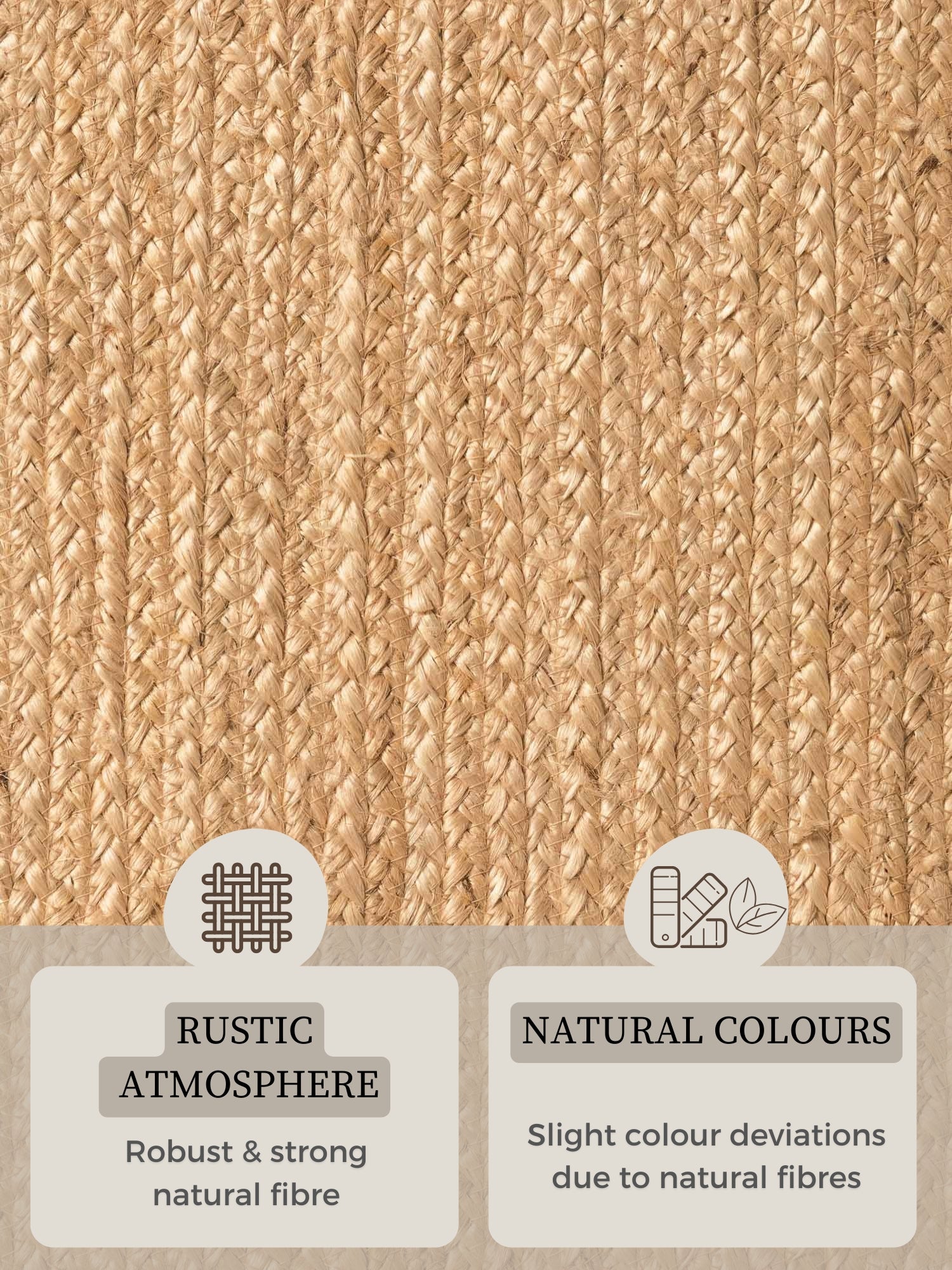 Hanse Home Jute Braided Jutematta oval Rangpur natur guld