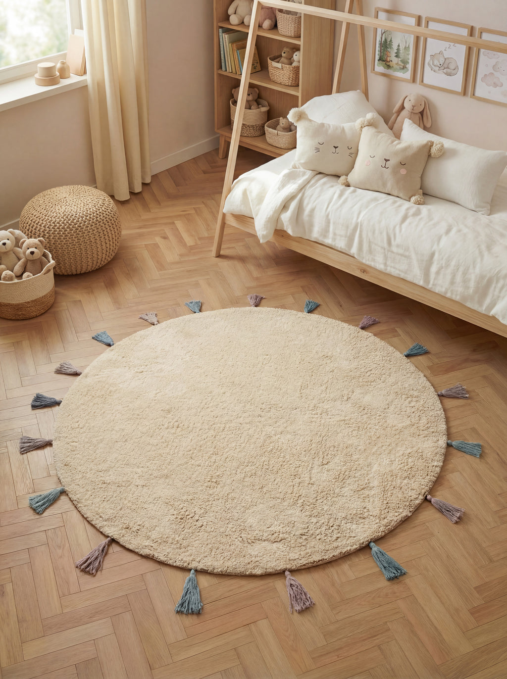 Hanse Home Snuggle Barnmatta Sunna creme flerfärgad