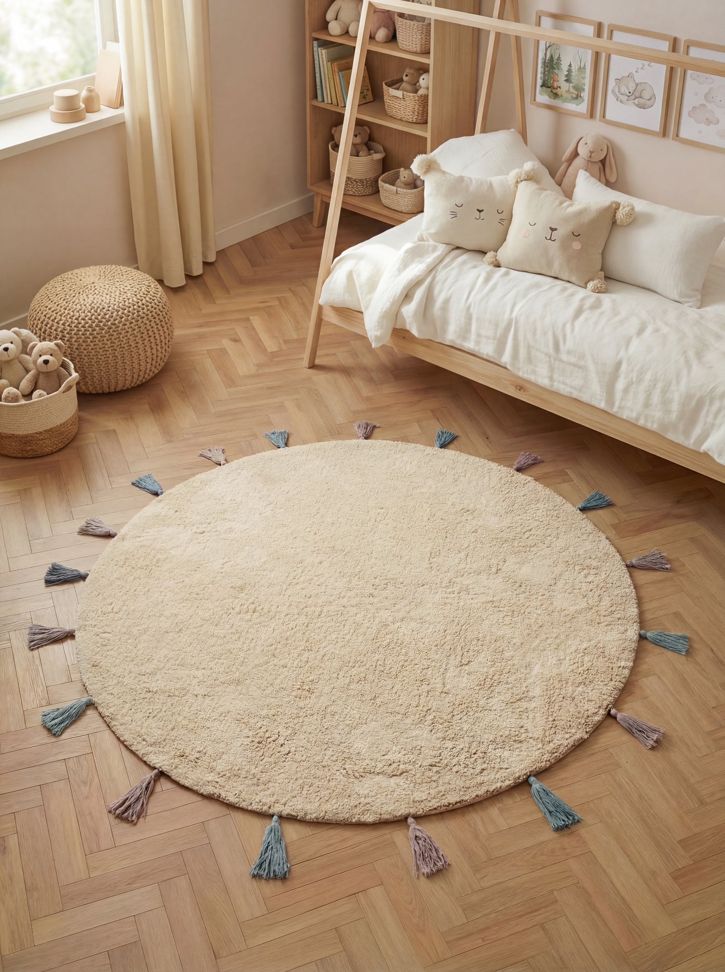 Hanse Home Snuggle Barnmatta Sunna creme flerfärgad