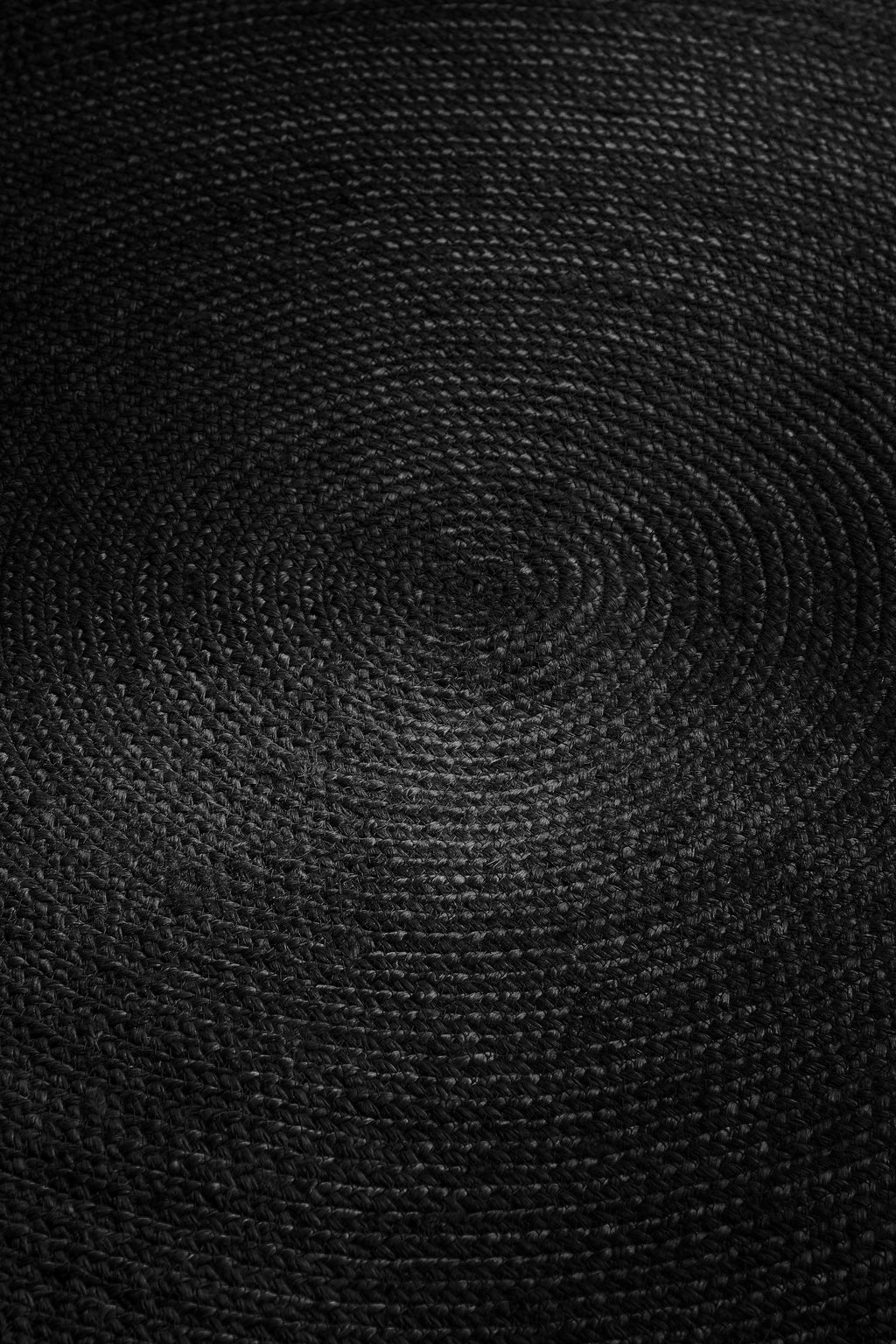 Hanse Home Jute Braided Jutematta rund Rangpur svart