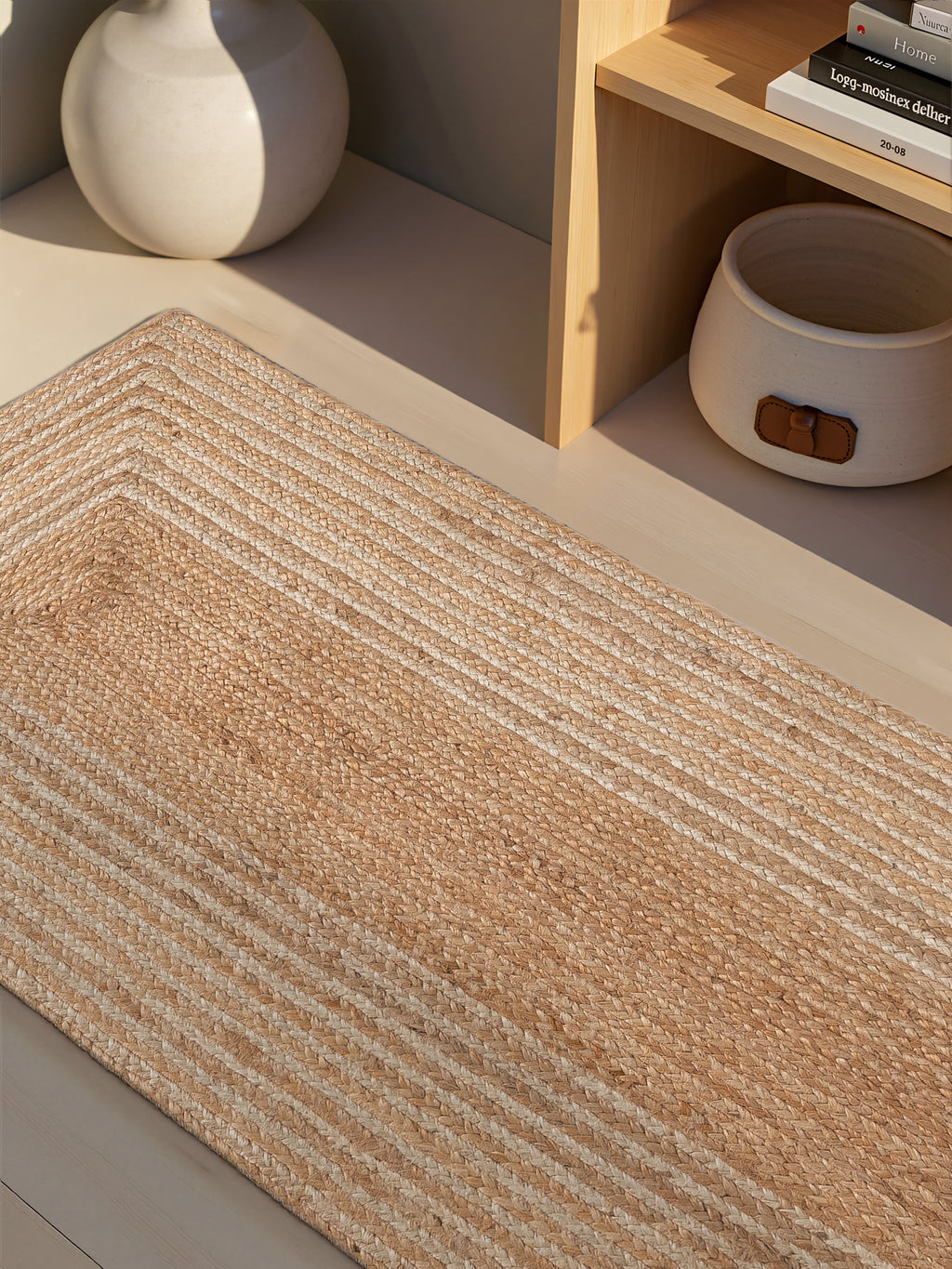 Hanse Home Juno Jutematta Juno Line natur vit guld