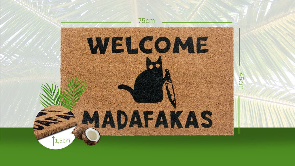 Hanse Home Mix Mats Dörrmatta kokos Welcome Madafakas