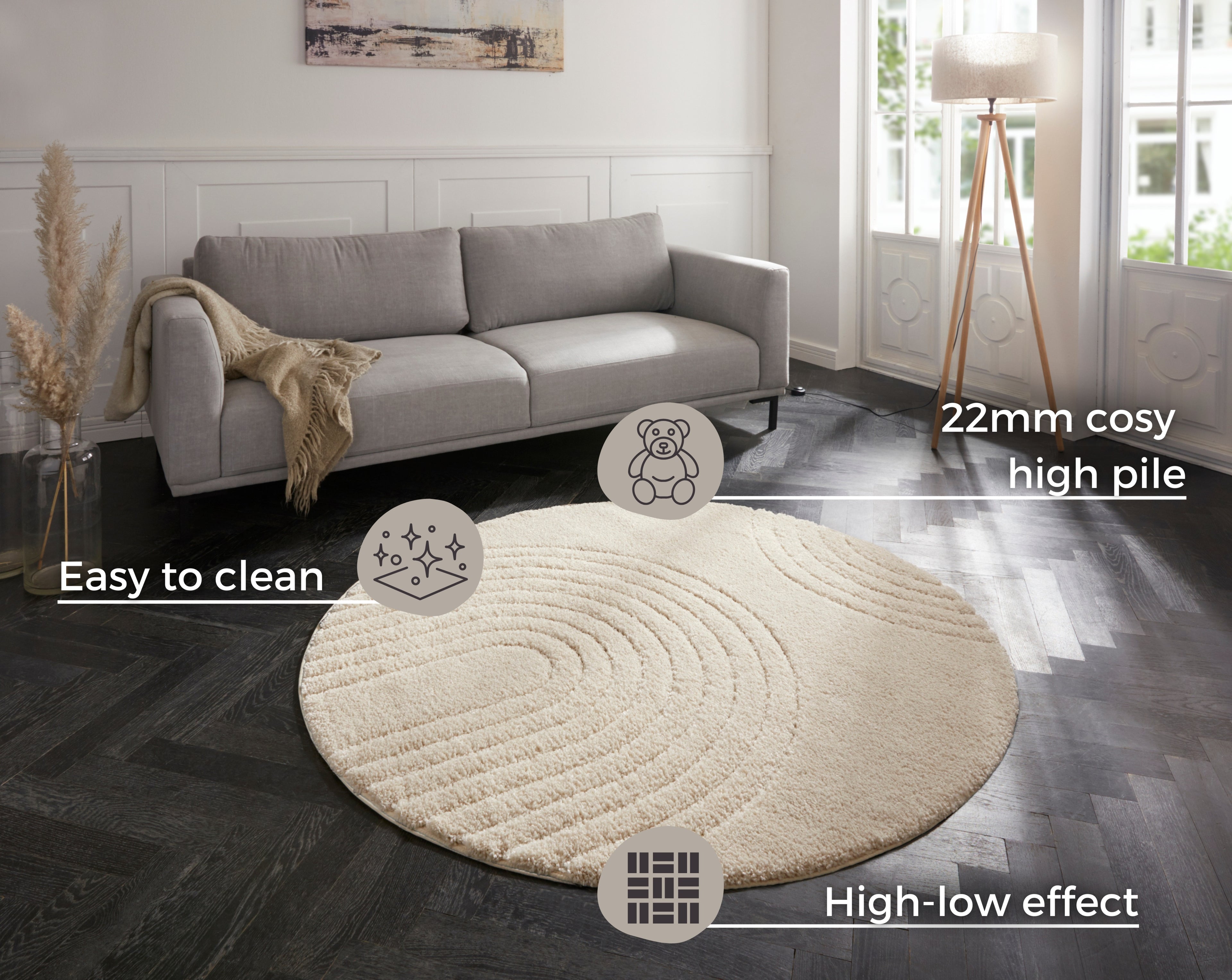 Design djuplugg matta Fergus Rund