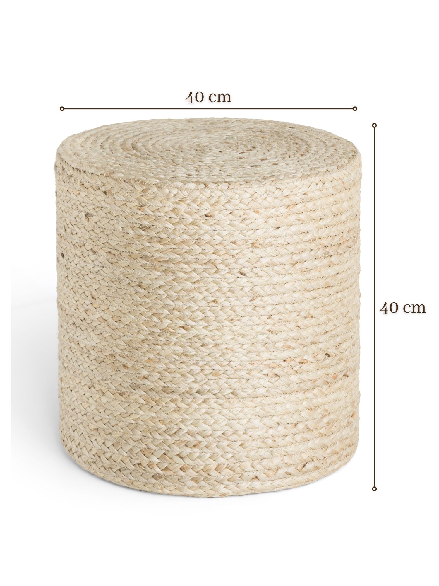 Hanse Home Looma Jutepuff Looma natur elfenben