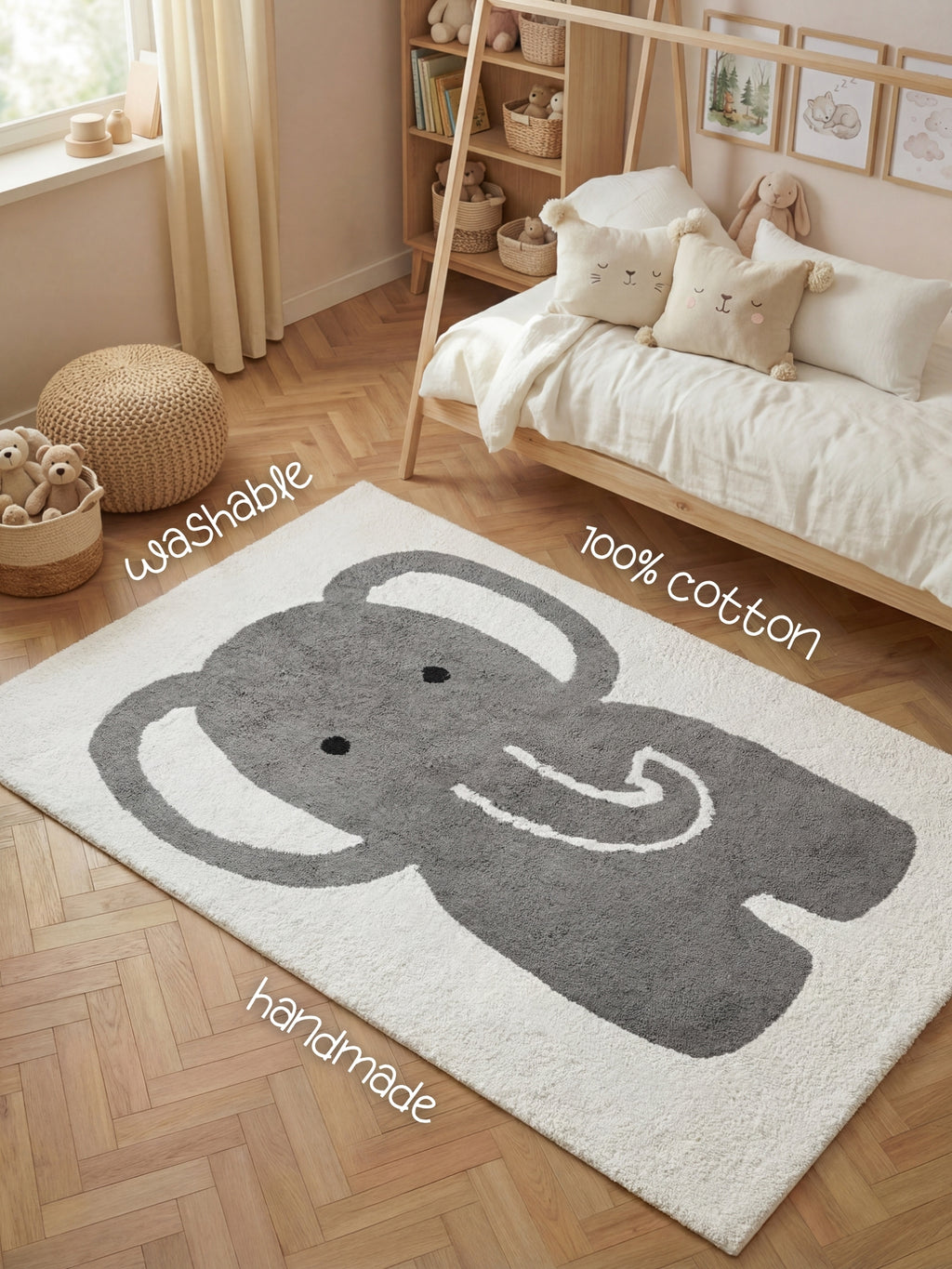 Hanse Home Snuggle Barnmatta Emil creme grå