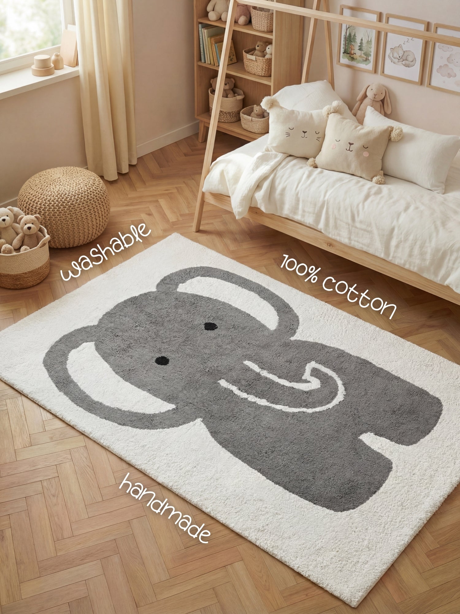 Hanse Home Snuggle Barnmatta Emil creme grå