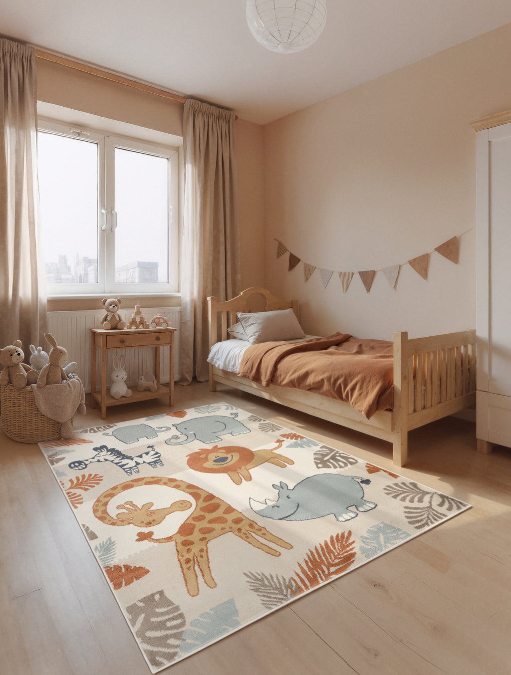 Hanse Home Adventures Barnmatta Savanna creme flerfärgad