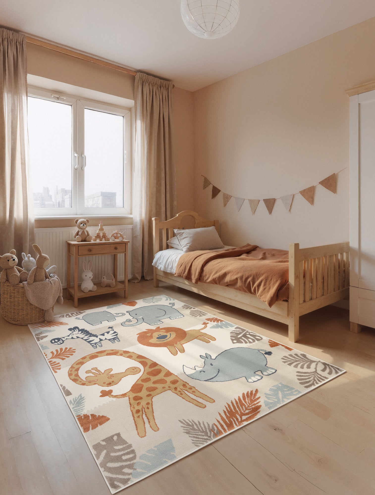 Hanse Home Adventures Barnmatta Savanna creme flerfärgad