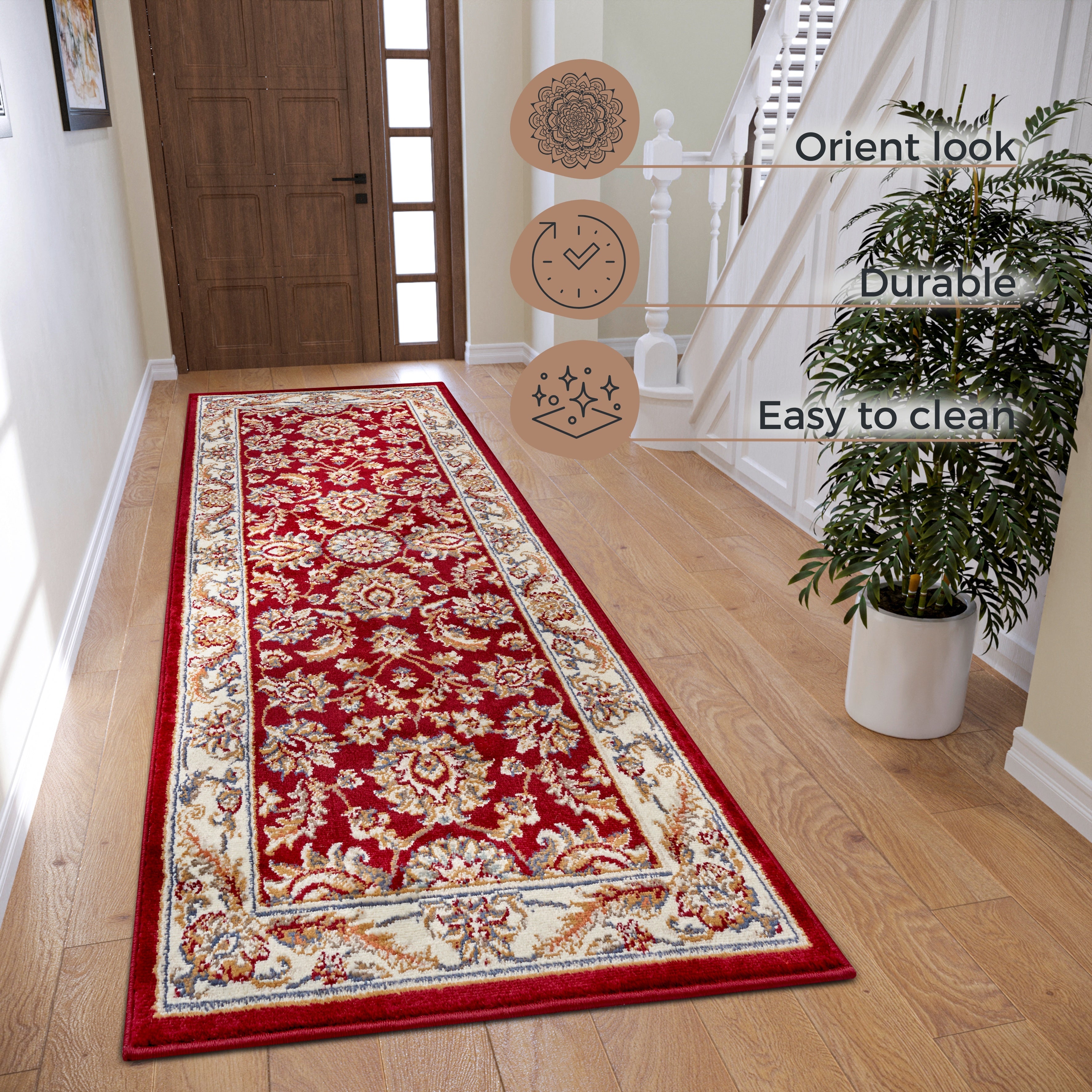 Hanse Home Orient Matta Reni röd creme