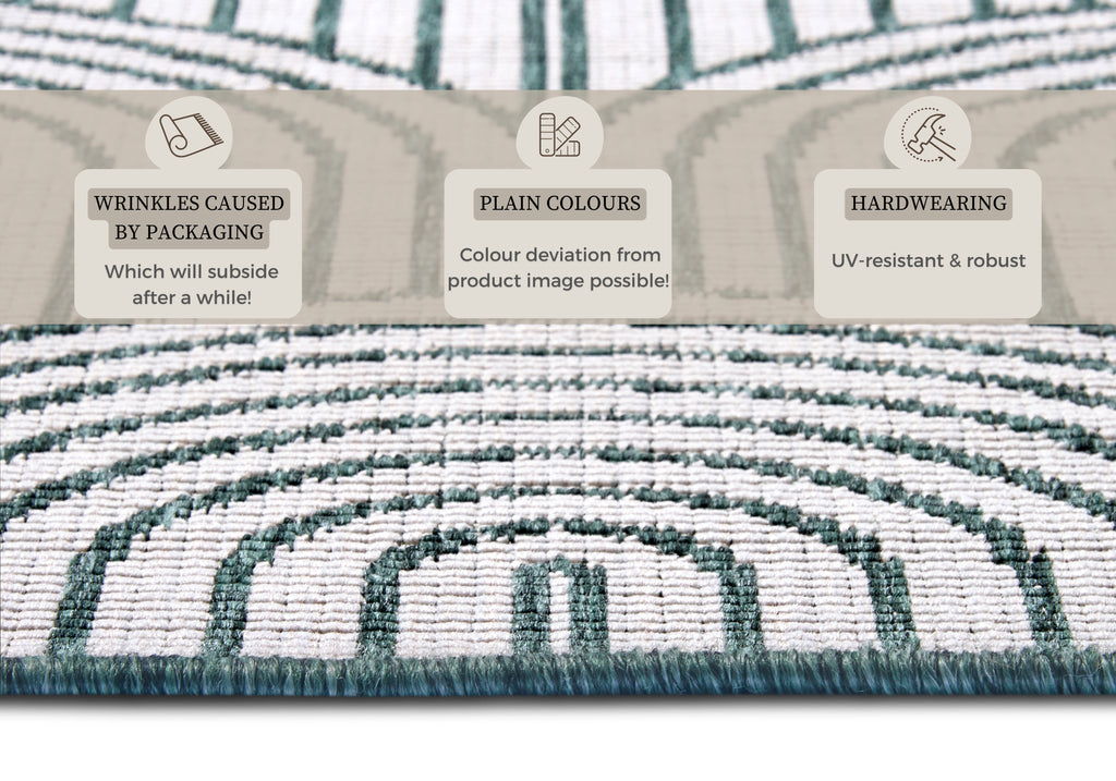 Hanse Home Flatweave Vändbar inom- och utomhusmatta Pangli grön